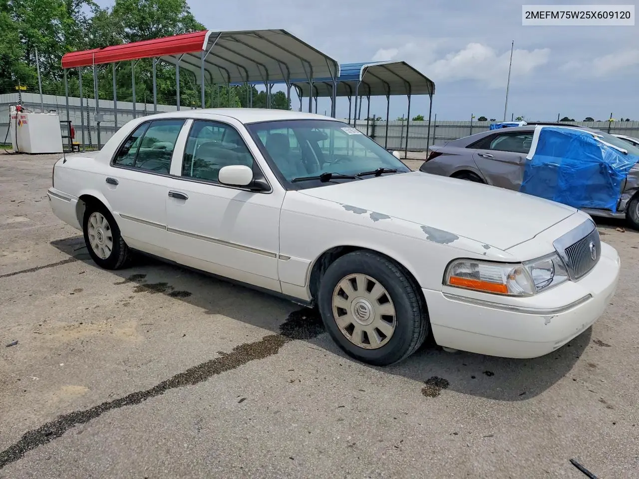 2005 Mercury Grand Marquis Ls VIN: 2MEFM75W25X609120 Lot: 55105786