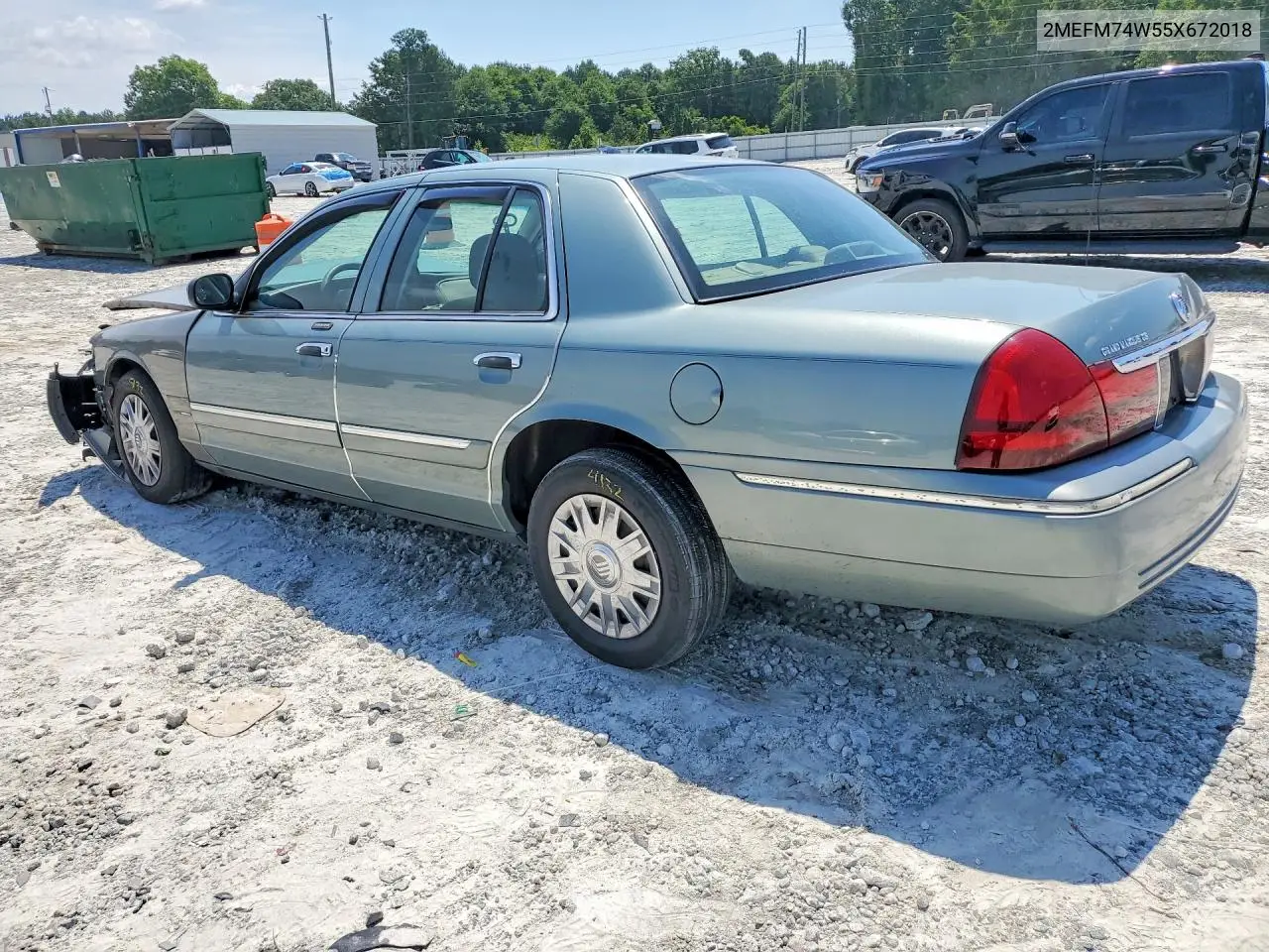2005 Mercury Grand Marquis Gs VIN: 2MEFM74W55X672018 Lot: 55137156