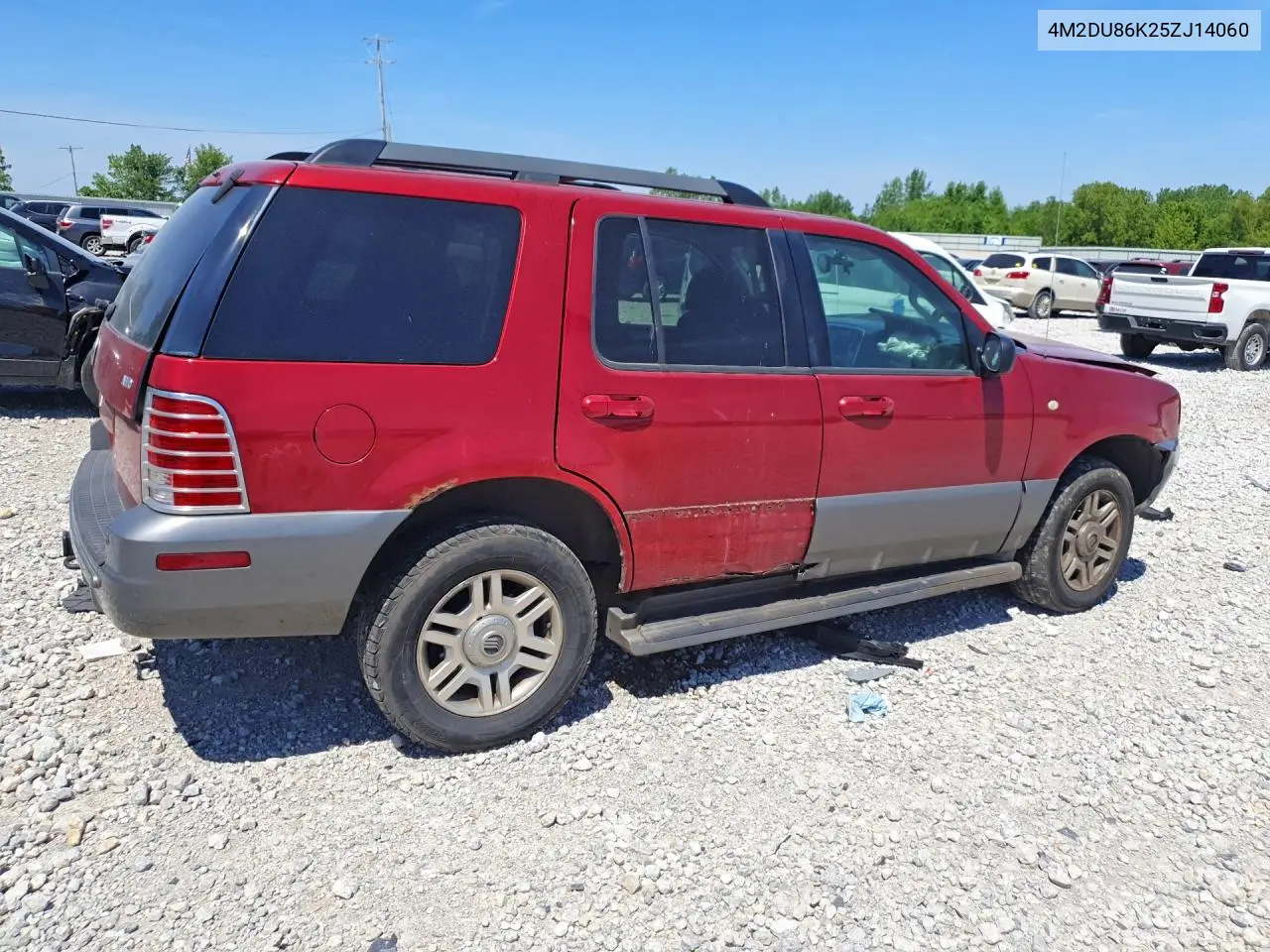 2005 Mercury Mountaineer VIN: 4M2DU86K25ZJ14060 Lot: 55377076