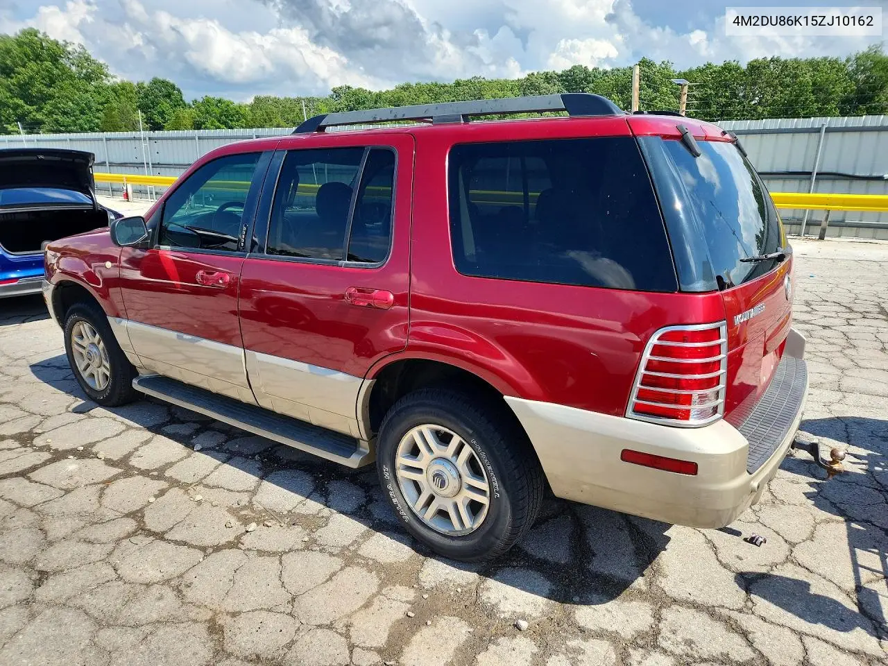 2005 Mercury Mountaineer VIN: 4M2DU86K15ZJ10162 Lot: 55699006