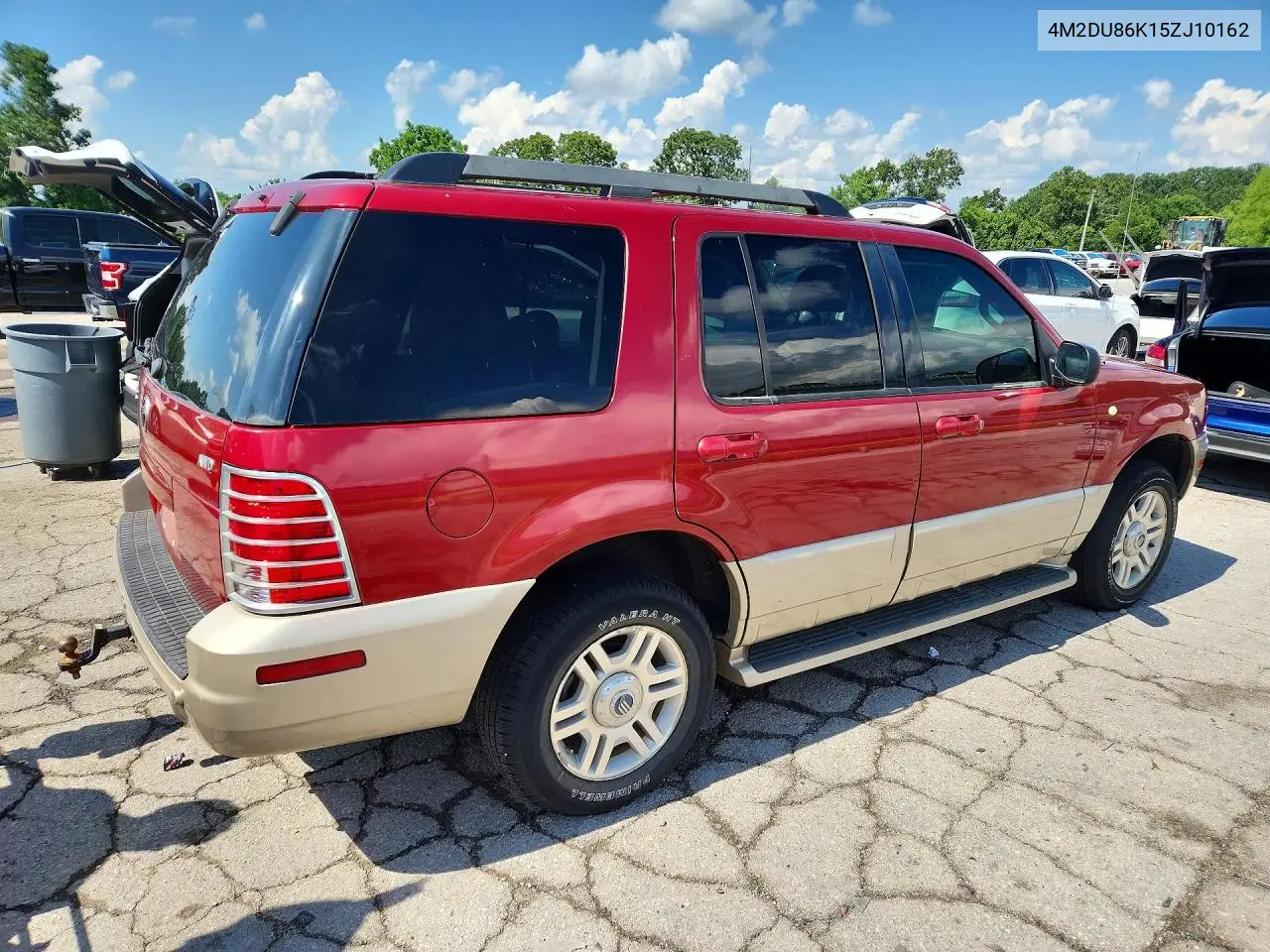 2005 Mercury Mountaineer VIN: 4M2DU86K15ZJ10162 Lot: 55699006