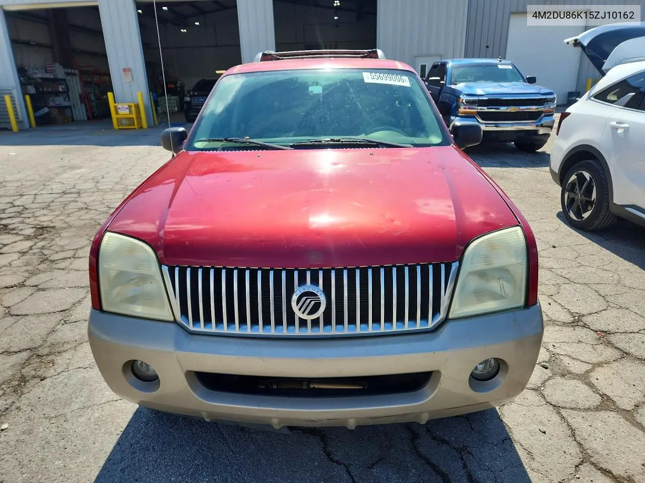 2005 Mercury Mountaineer VIN: 4M2DU86K15ZJ10162 Lot: 55699006