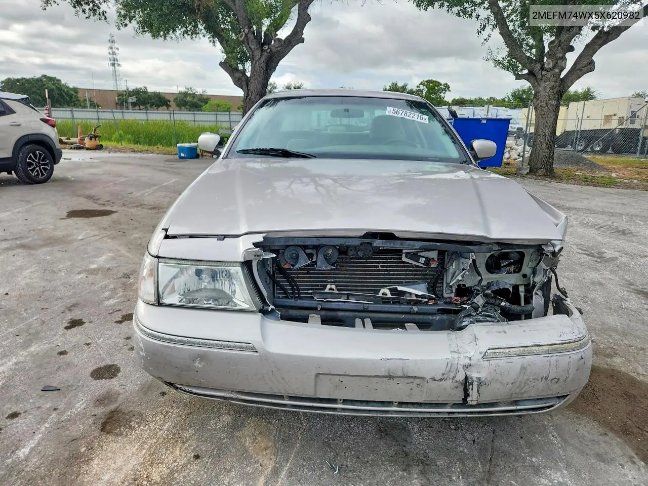 2005 Mercury Grand Marquis Gs VIN: 2MEFM74WX5X620982 Lot: 56782216