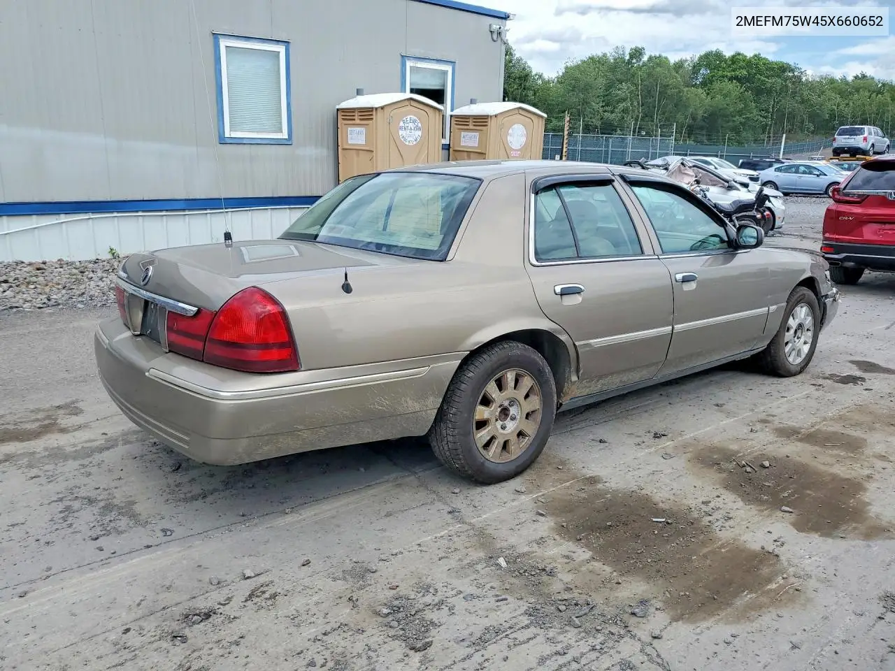 2005 Mercury Grand Marquis Ls VIN: 2MEFM75W45X660652 Lot: 57564396