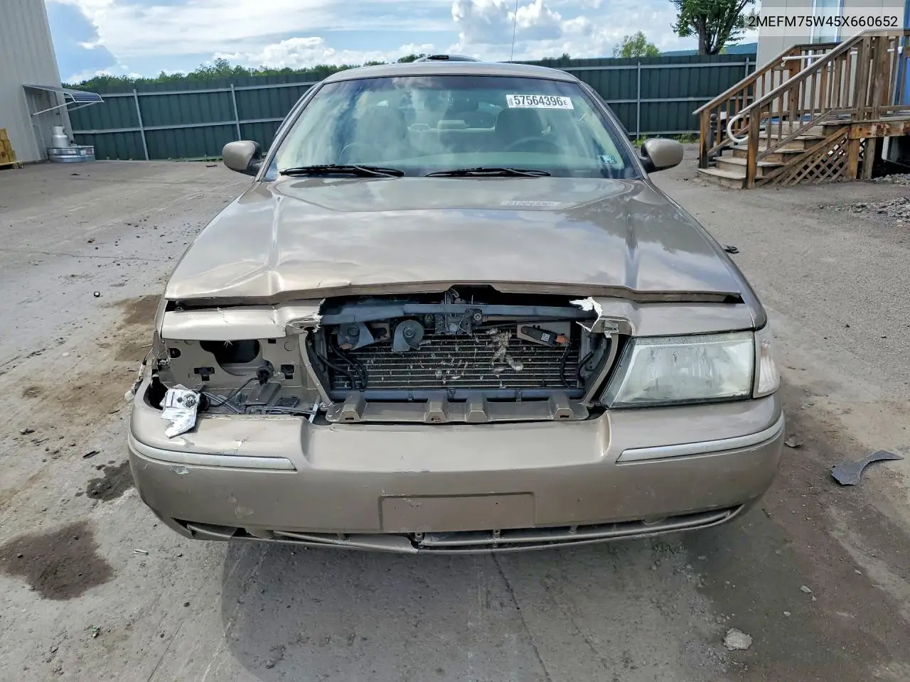 2005 Mercury Grand Marquis Ls VIN: 2MEFM75W45X660652 Lot: 57564396