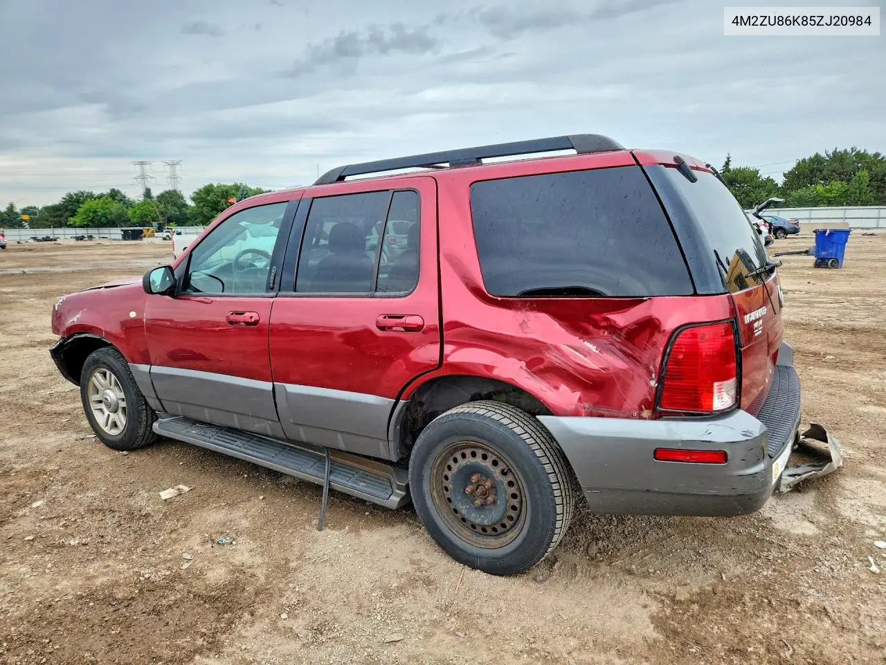 2005 Mercury Mountaineer VIN: 4M2ZU86K85ZJ20984 Lot: 58793646
