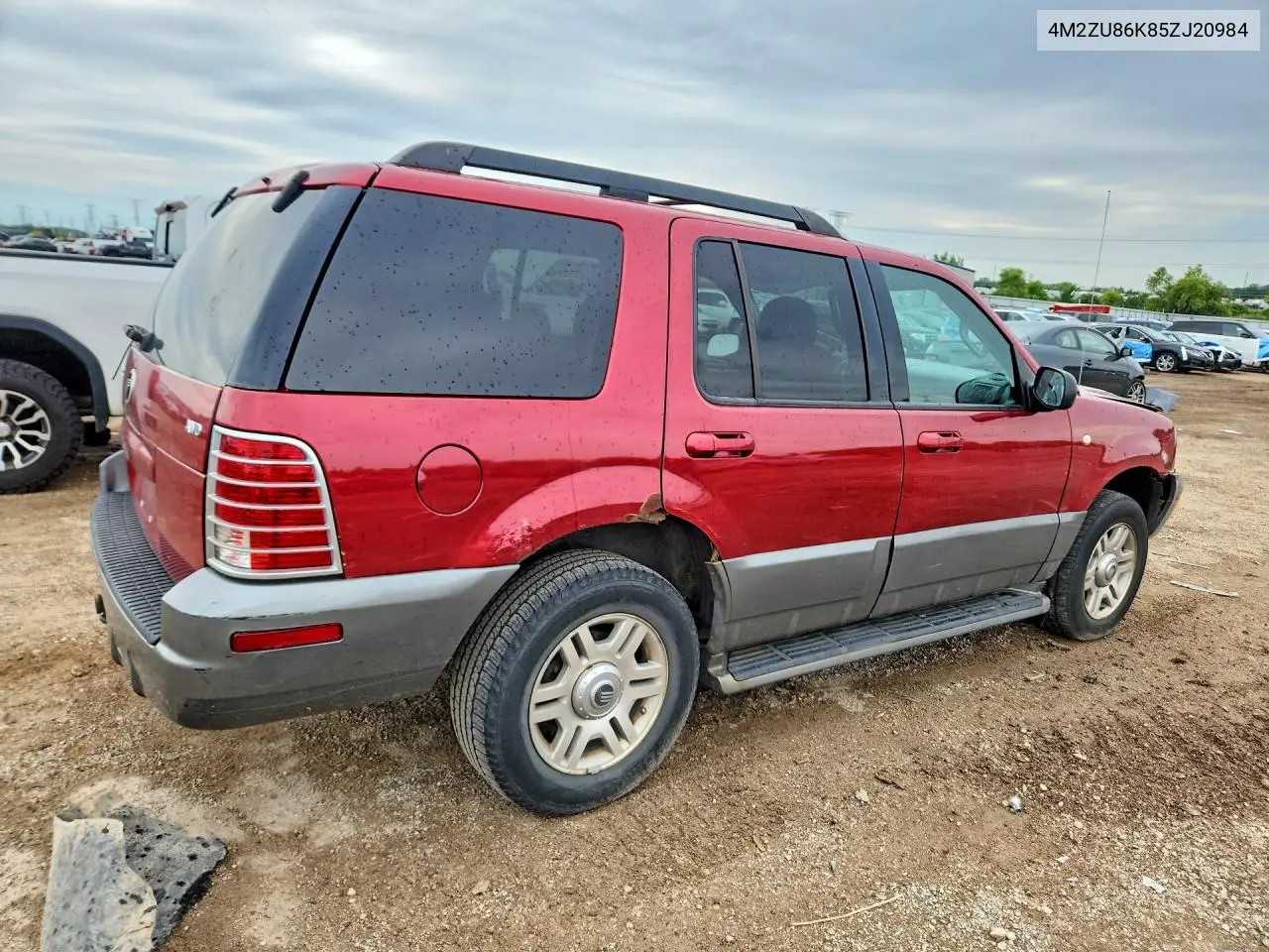2005 Mercury Mountaineer VIN: 4M2ZU86K85ZJ20984 Lot: 58793646
