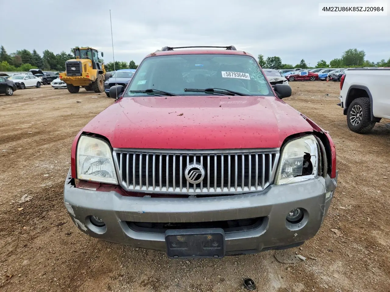 2005 Mercury Mountaineer VIN: 4M2ZU86K85ZJ20984 Lot: 58793646