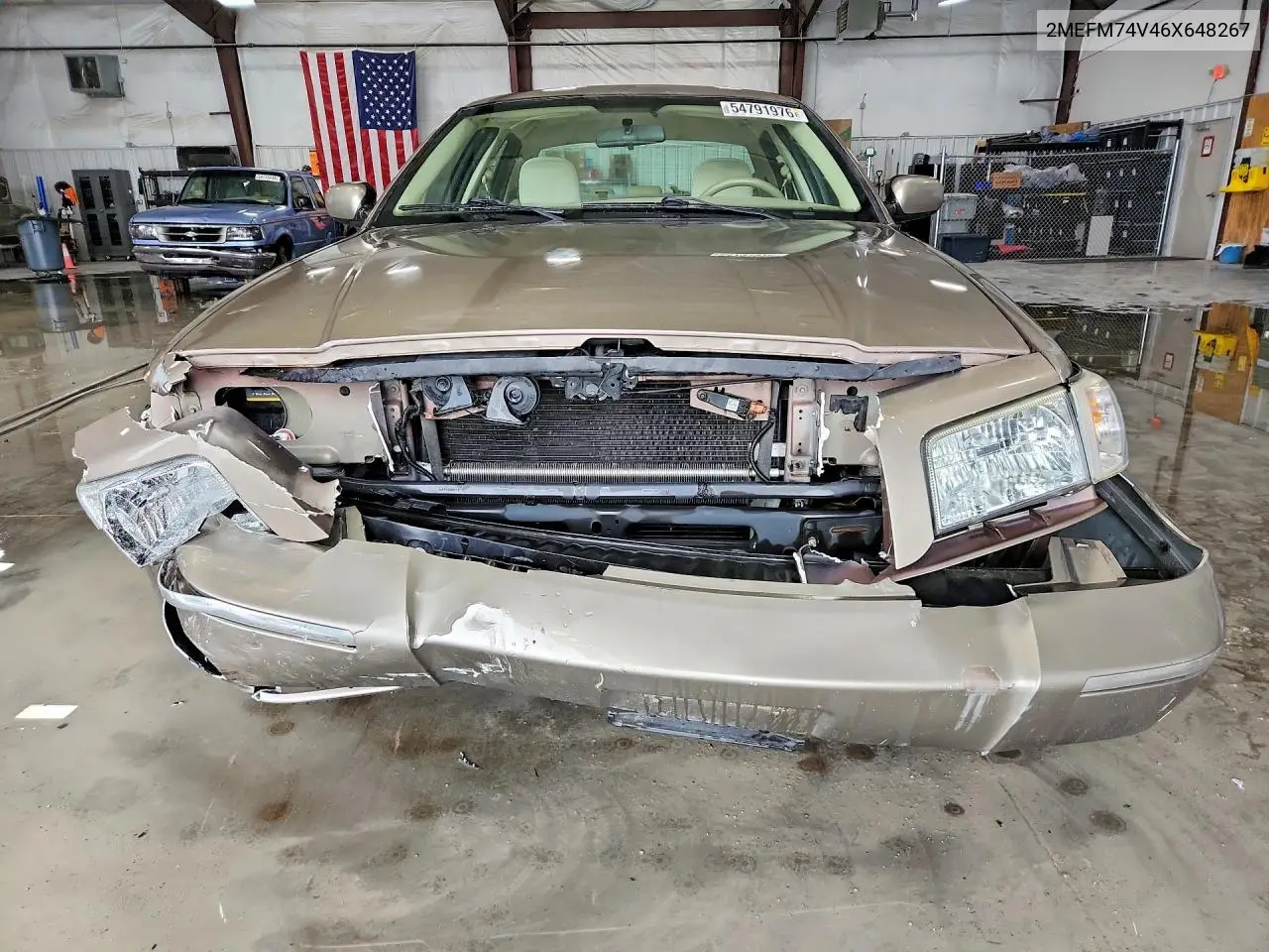 2006 Mercury Grand Marquis Gs VIN: 2MEFM74V46X648267 Lot: 54791976