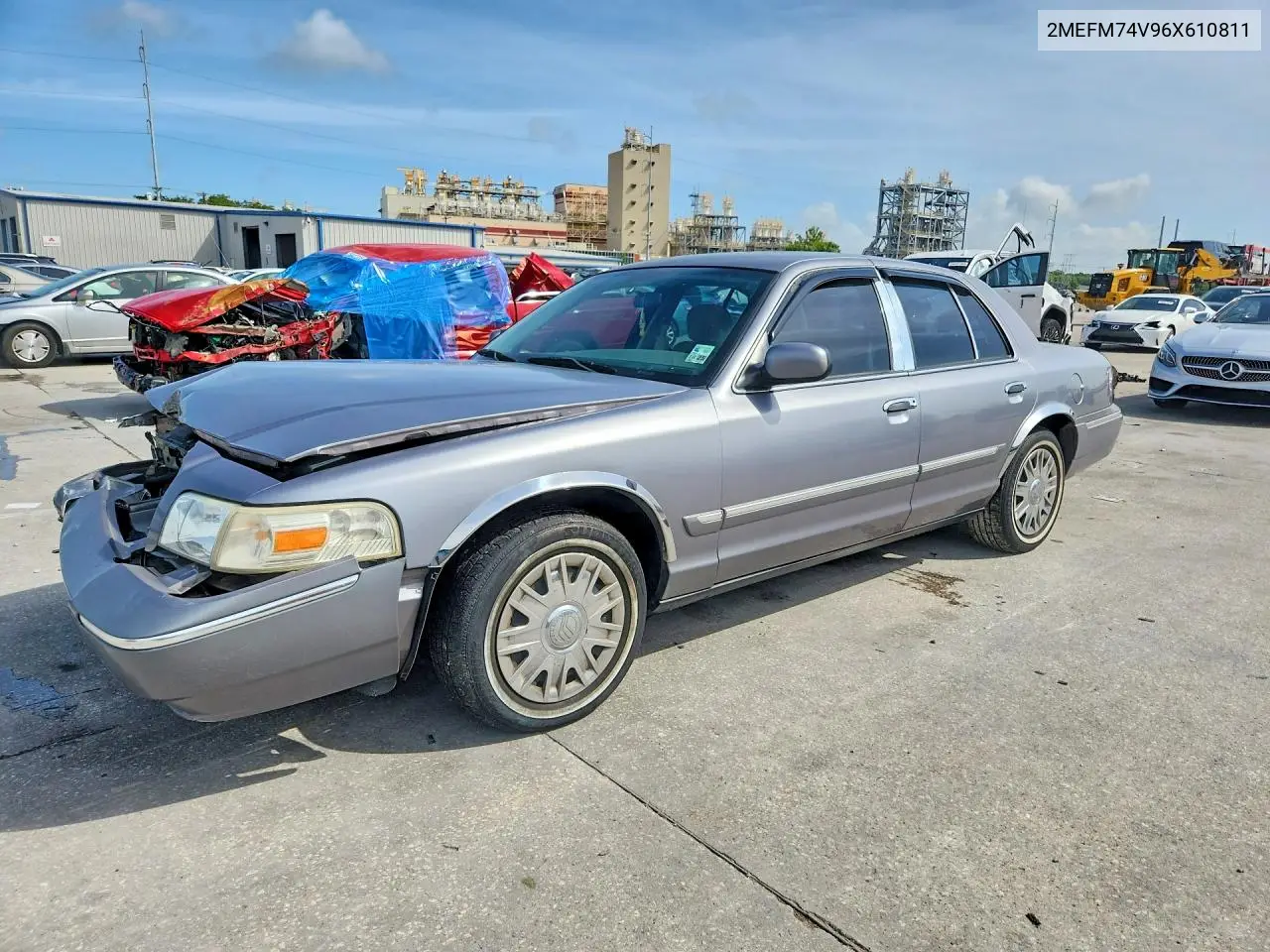2006 Mercury Grand Marquis Gs VIN: 2MEFM74V96X610811 Lot: 55714496