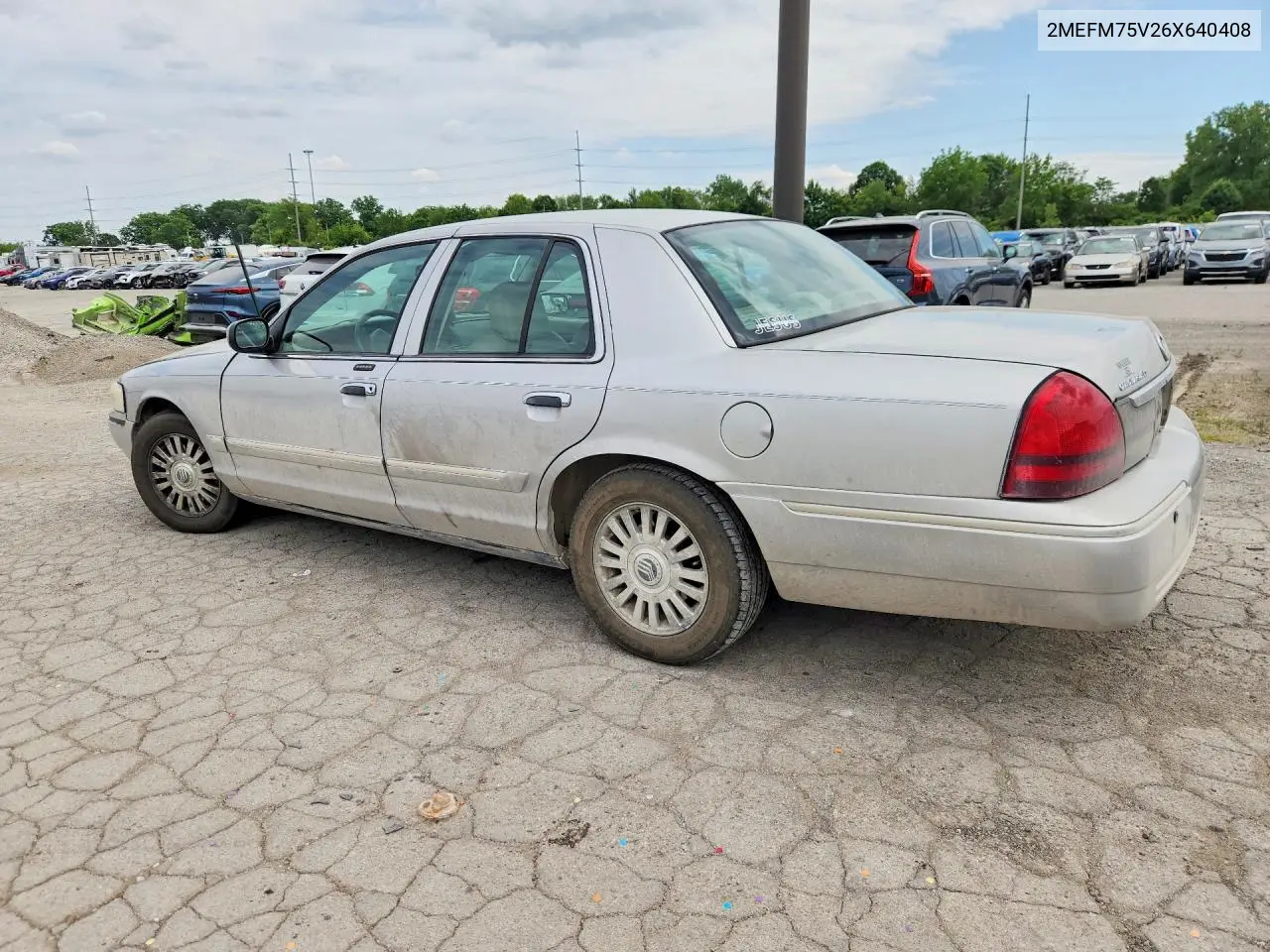 2006 Mercury Grand Marquis Ls VIN: 2MEFM75V26X640408 Lot: 55800866