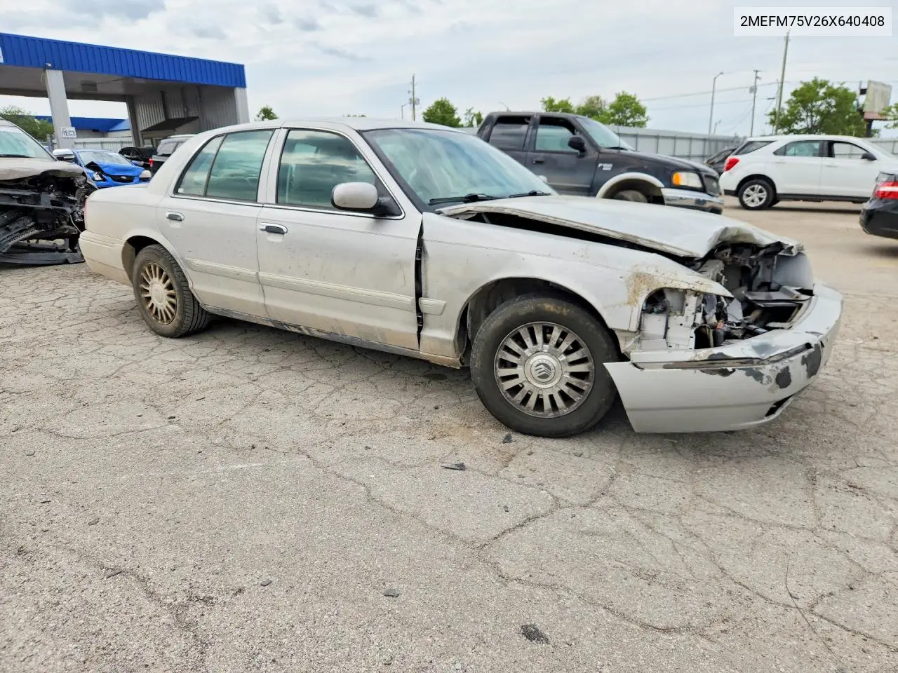 2006 Mercury Grand Marquis Ls VIN: 2MEFM75V26X640408 Lot: 55800866