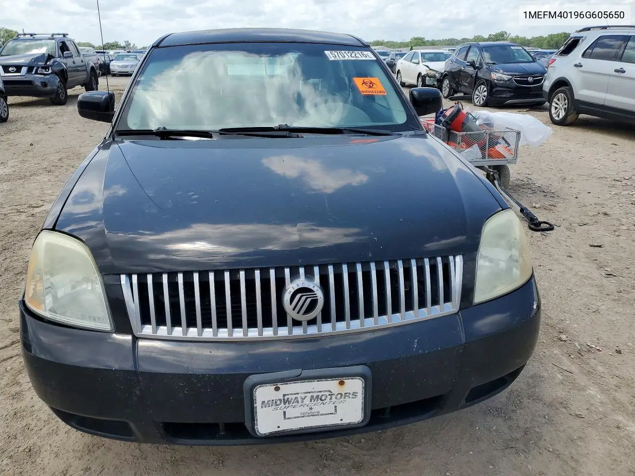 2006 Mercury Montego Luxury VIN: 1MEFM40196G605650 Lot: 57012216