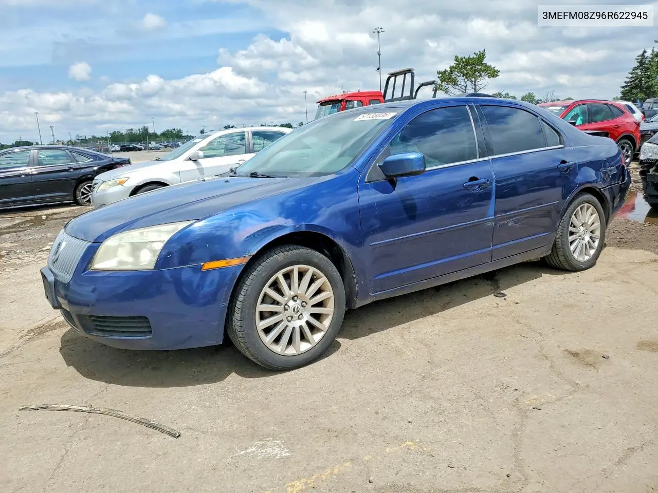 2006 Mercury Milan Premier VIN: 3MEFM08Z96R622945 Lot: 57138036