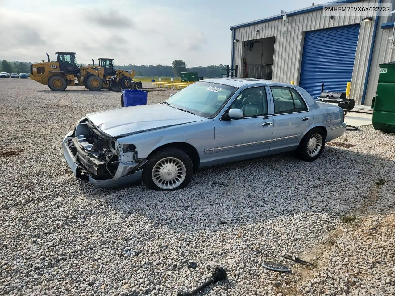 2006 Mercury Grand Marquis Ls VIN: 2MHFM75VX6X632737 Lot: 59000366
