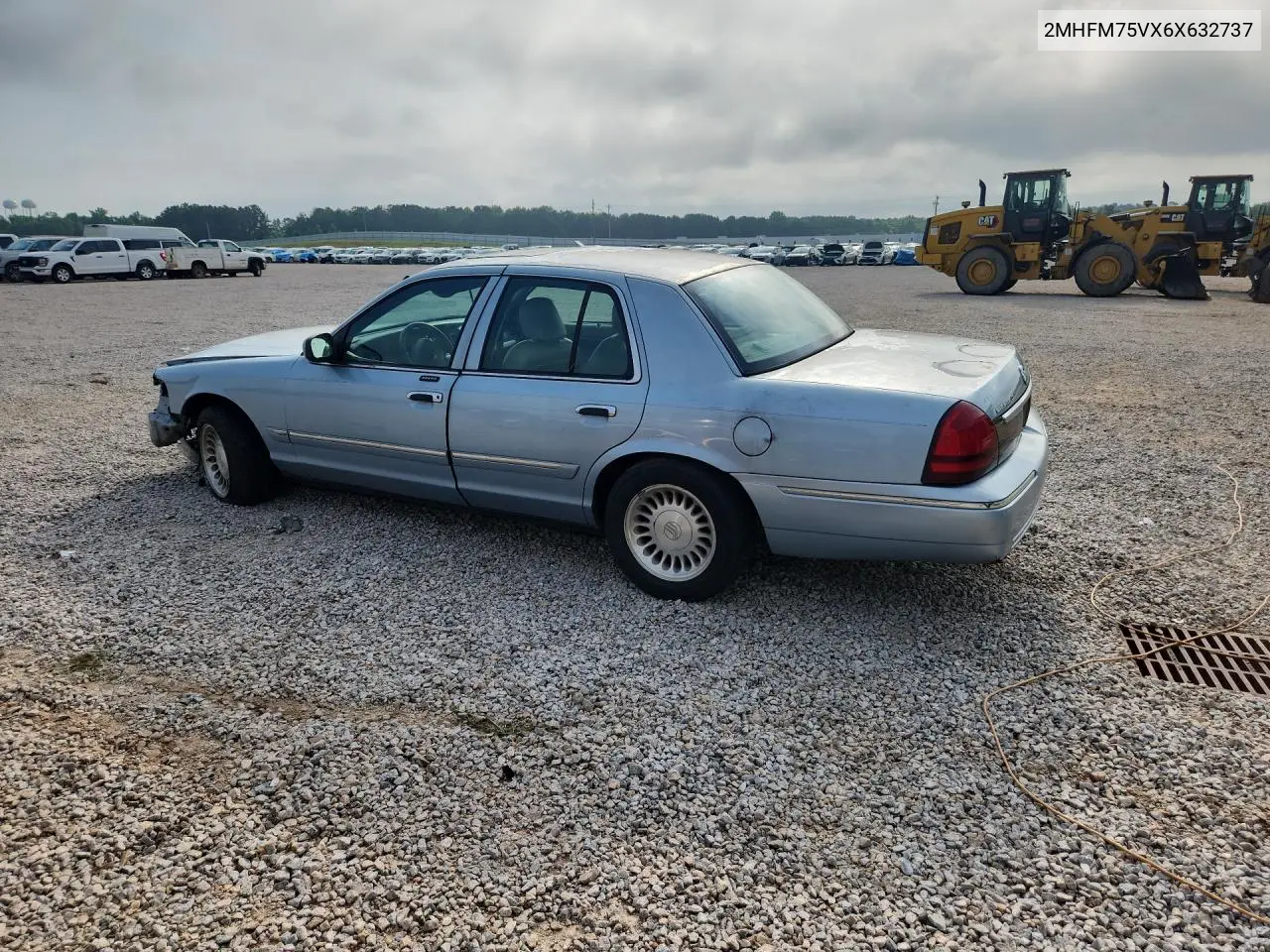 2006 Mercury Grand Marquis Ls VIN: 2MHFM75VX6X632737 Lot: 59000366