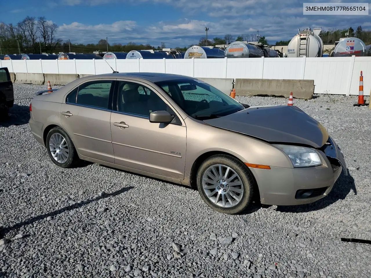 2007 Mercury Milan Premier VIN: 3MEHM08177R665104 Lot: 49332126