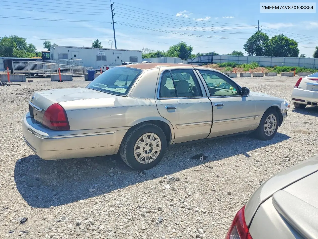 2007 Mercury Grand Marquis Gs VIN: 2MEFM74V87X633854 Lot: 55535716