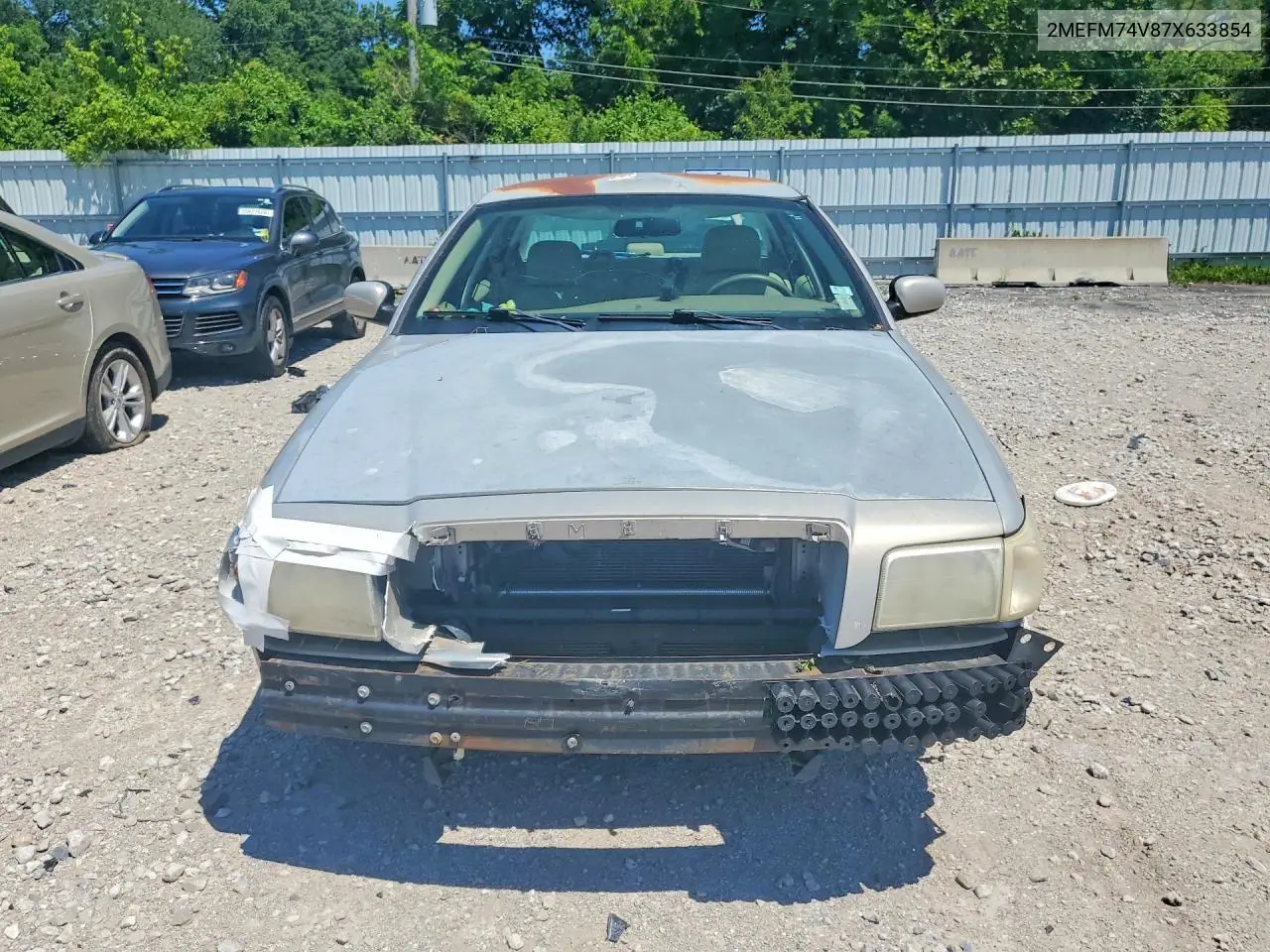 2007 Mercury Grand Marquis Gs VIN: 2MEFM74V87X633854 Lot: 55535716