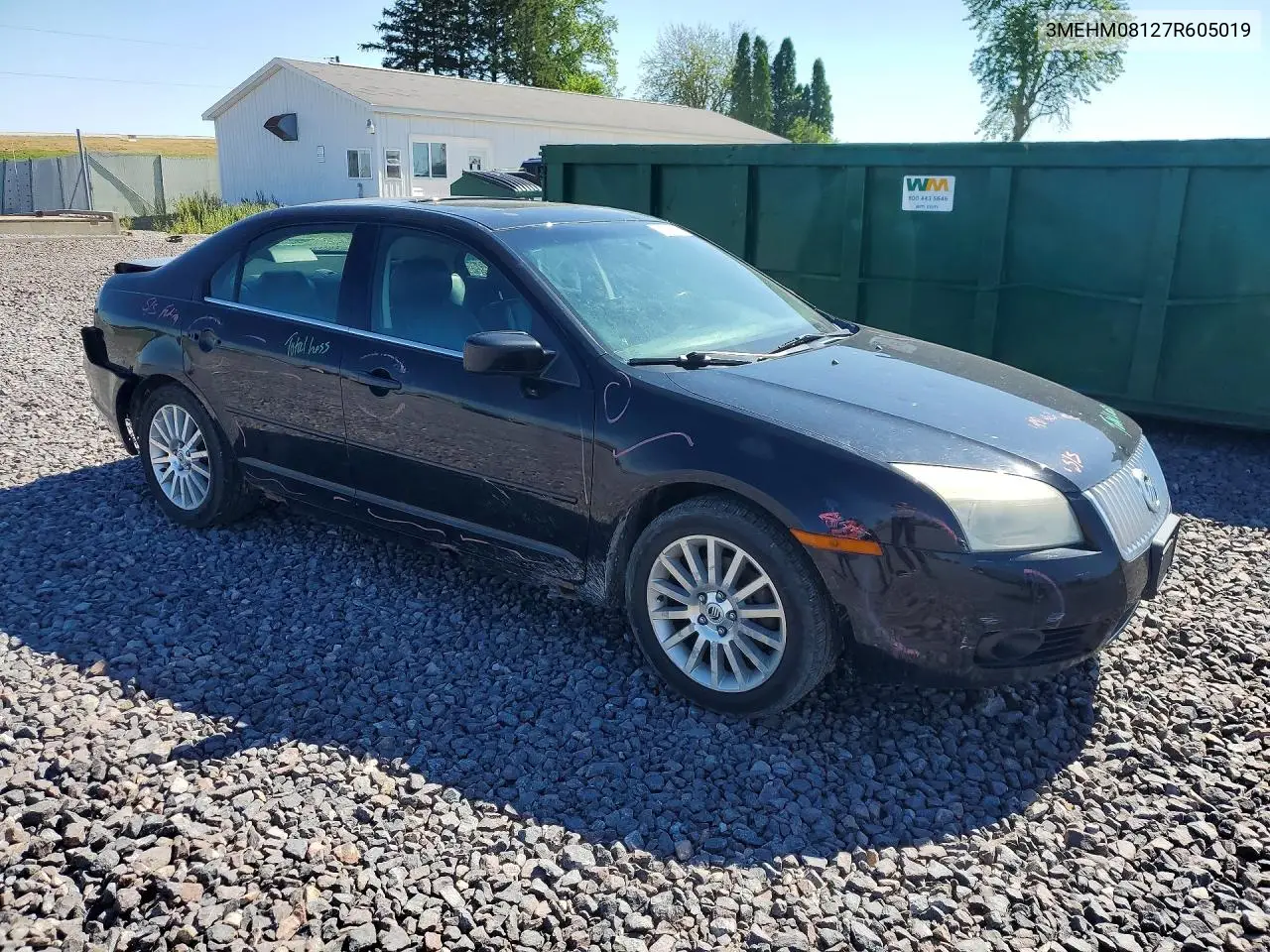 2007 Mercury Milan Premier VIN: 3MEHM08127R605019 Lot: 55598116
