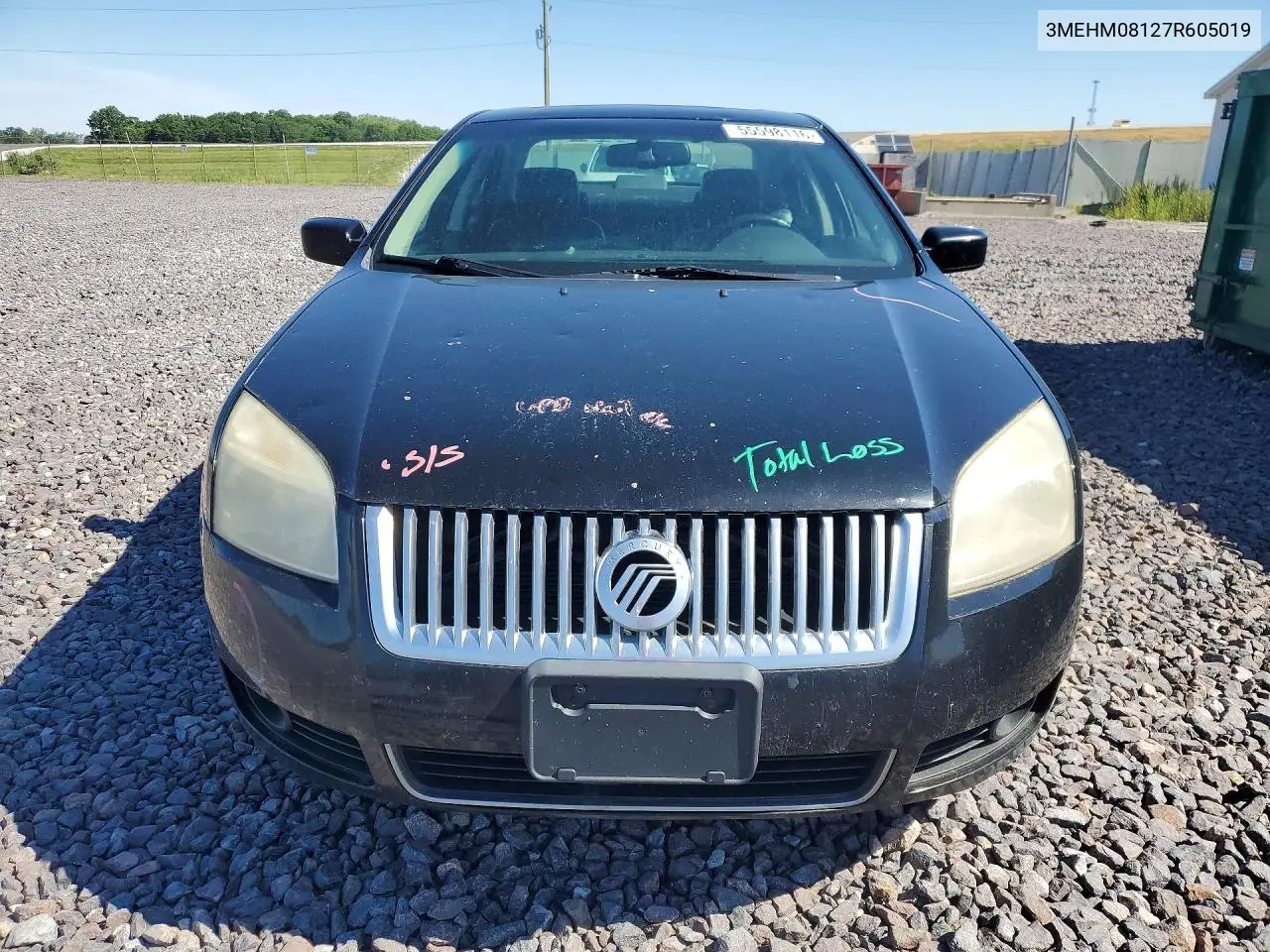 2007 Mercury Milan Premier VIN: 3MEHM08127R605019 Lot: 55598116