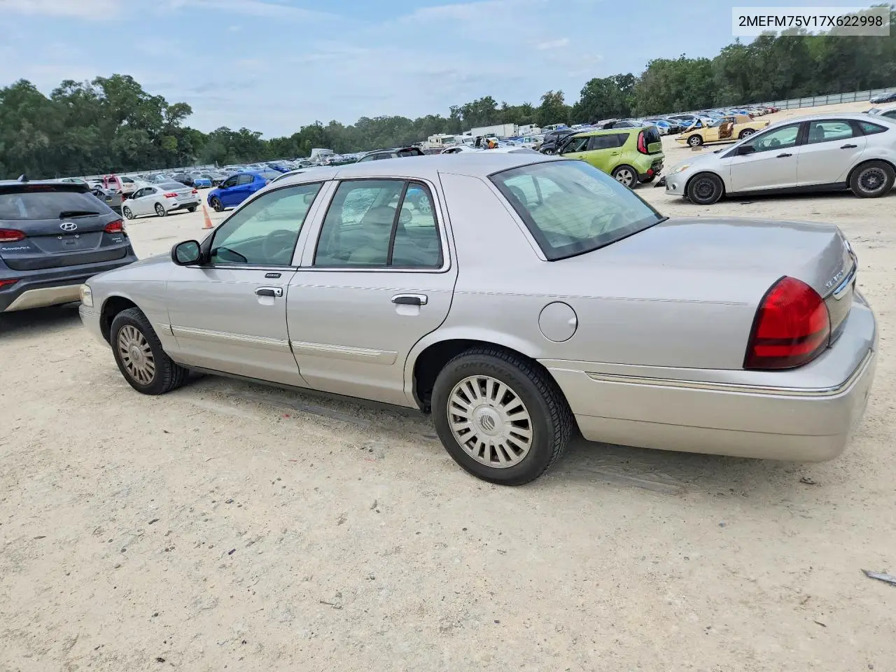 2007 Mercury Grand Marquis Ls VIN: 2MEFM75V17X622998 Lot: 55802066