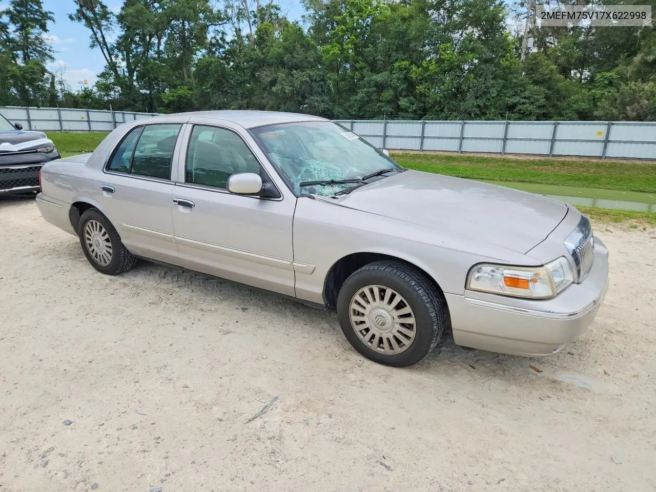 2007 Mercury Grand Marquis Ls VIN: 2MEFM75V17X622998 Lot: 55802066