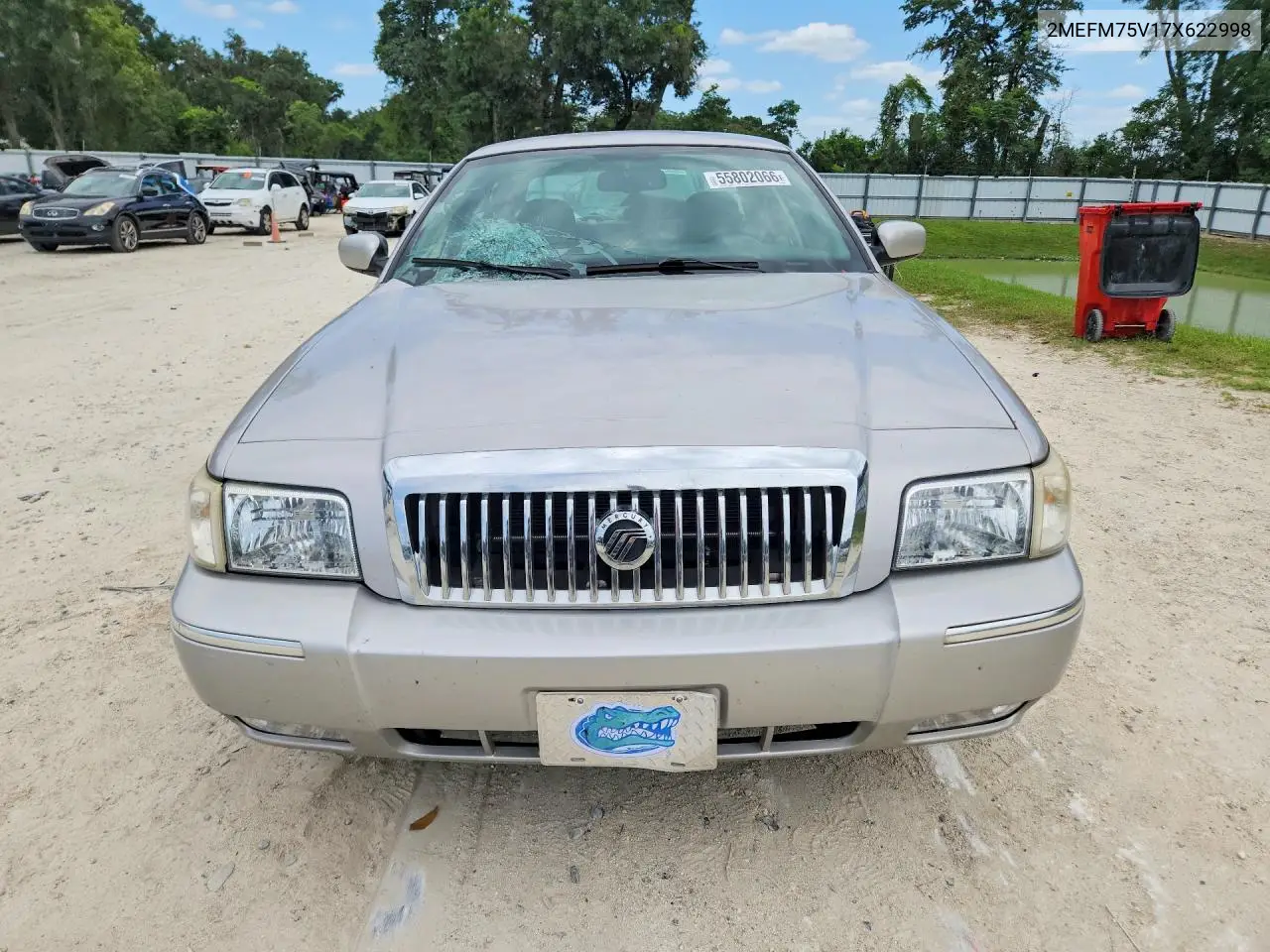 2007 Mercury Grand Marquis Ls VIN: 2MEFM75V17X622998 Lot: 55802066