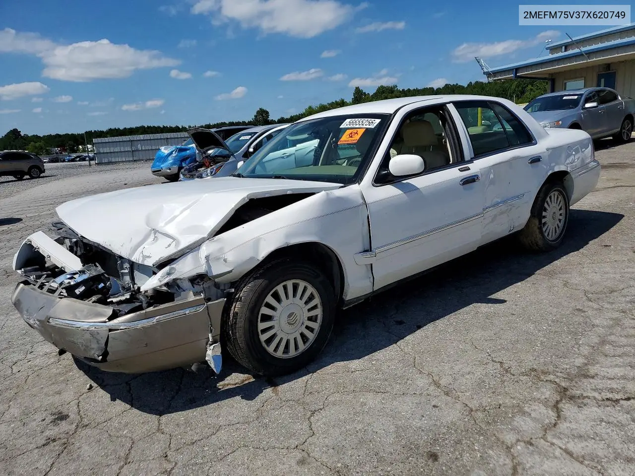 2007 Mercury Grand Marquis Ls VIN: 2MEFM75V37X620749 Lot: 56655256