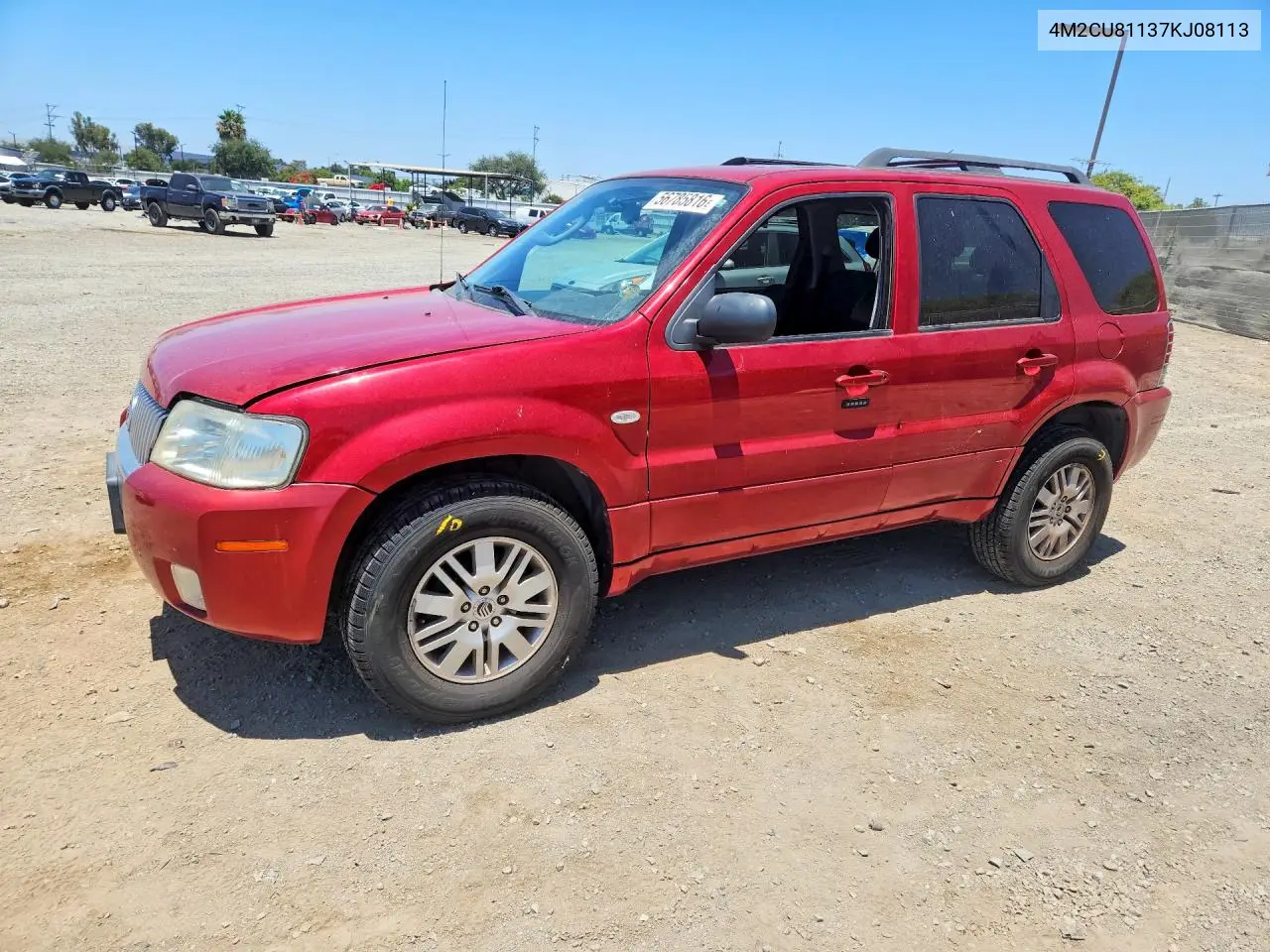 2007 Mercury Mariner Luxury VIN: 4M2CU81137KJ08113 Lot: 56785816
