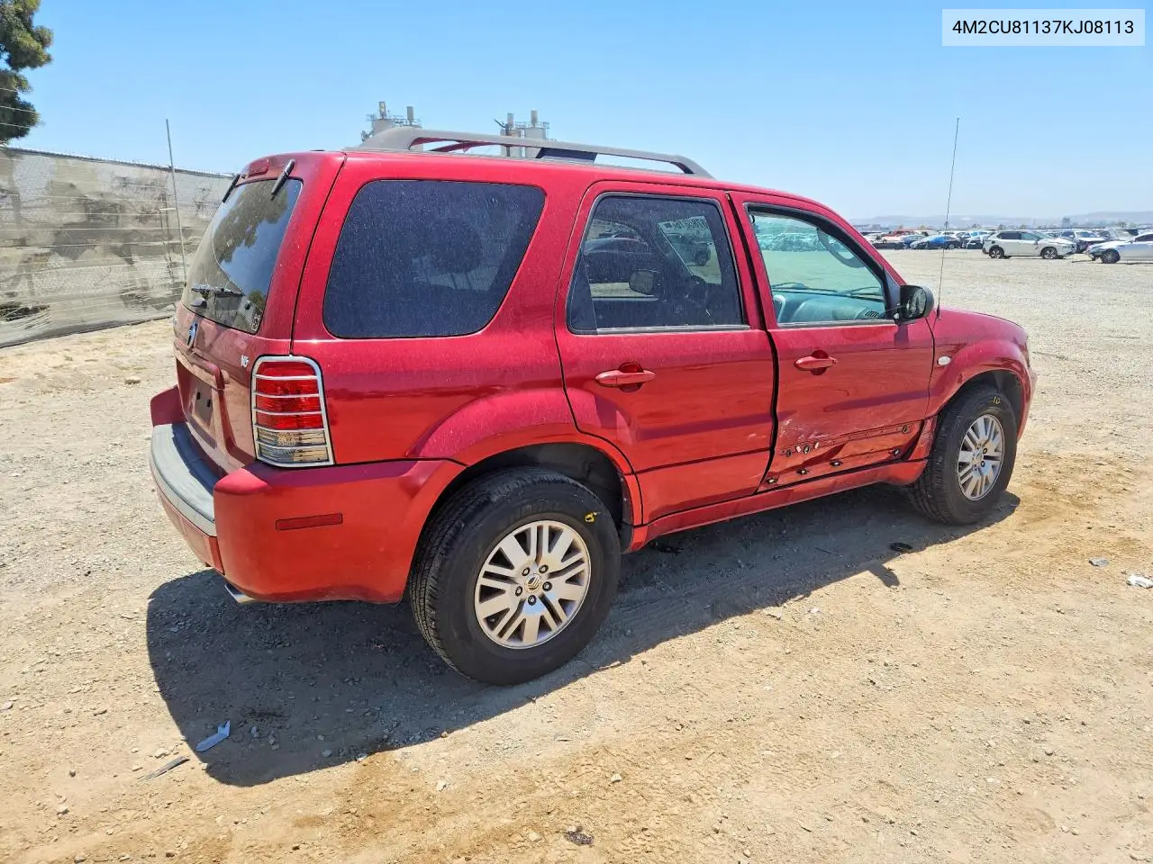 2007 Mercury Mariner Luxury VIN: 4M2CU81137KJ08113 Lot: 56785816