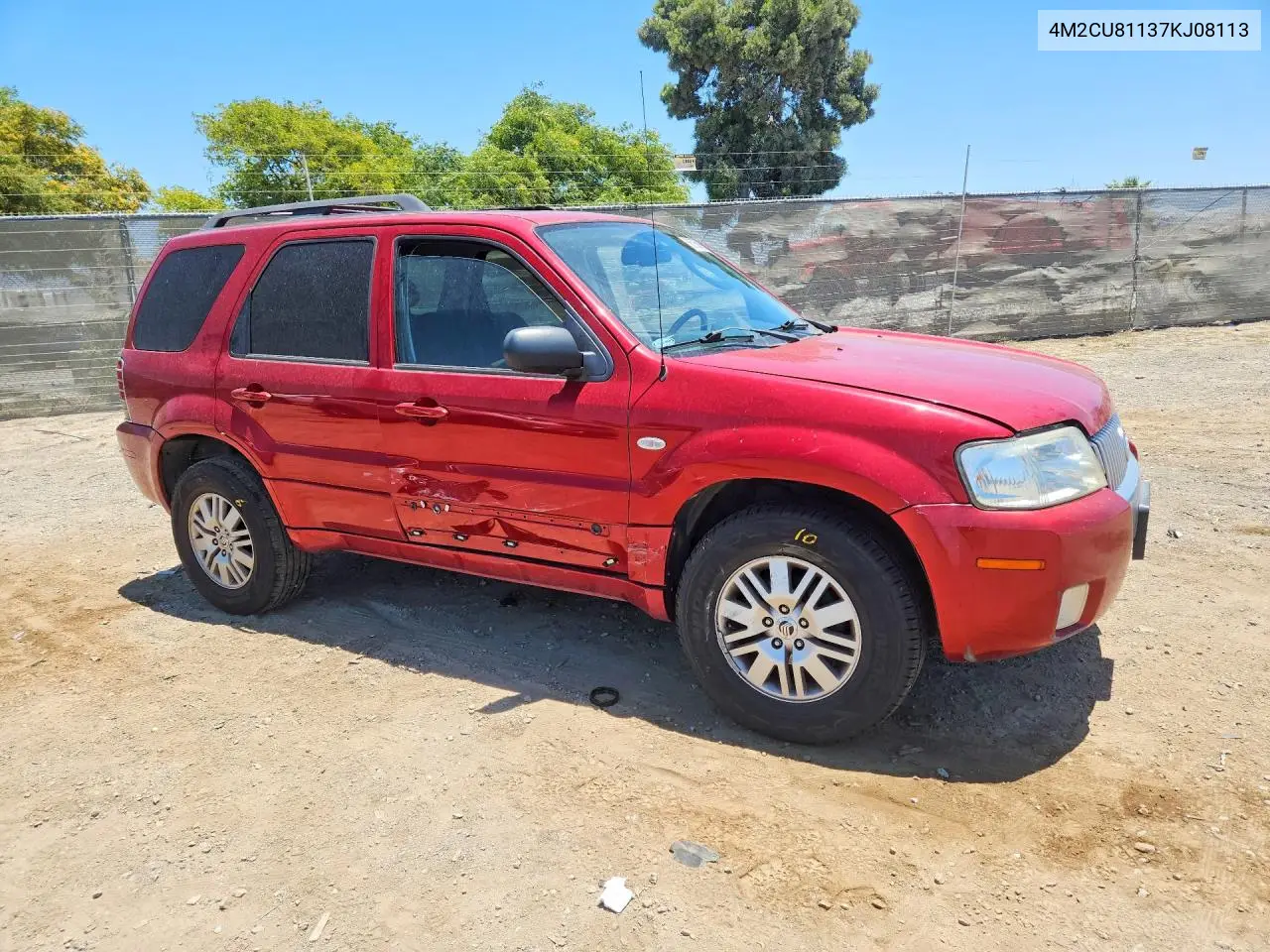 2007 Mercury Mariner Luxury VIN: 4M2CU81137KJ08113 Lot: 56785816