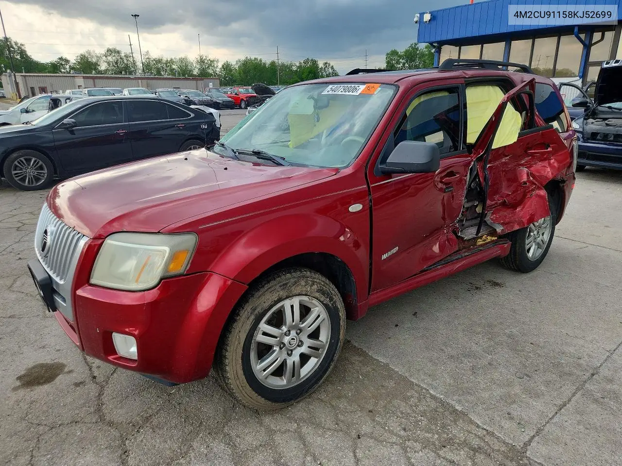 2008 Mercury Mariner VIN: 4M2CU91158KJ52699 Lot: 54079806