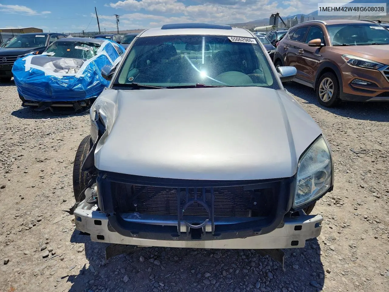 2008 Mercury Sable Premier VIN: 1MEHM42W48G608038 Lot: 55062986
