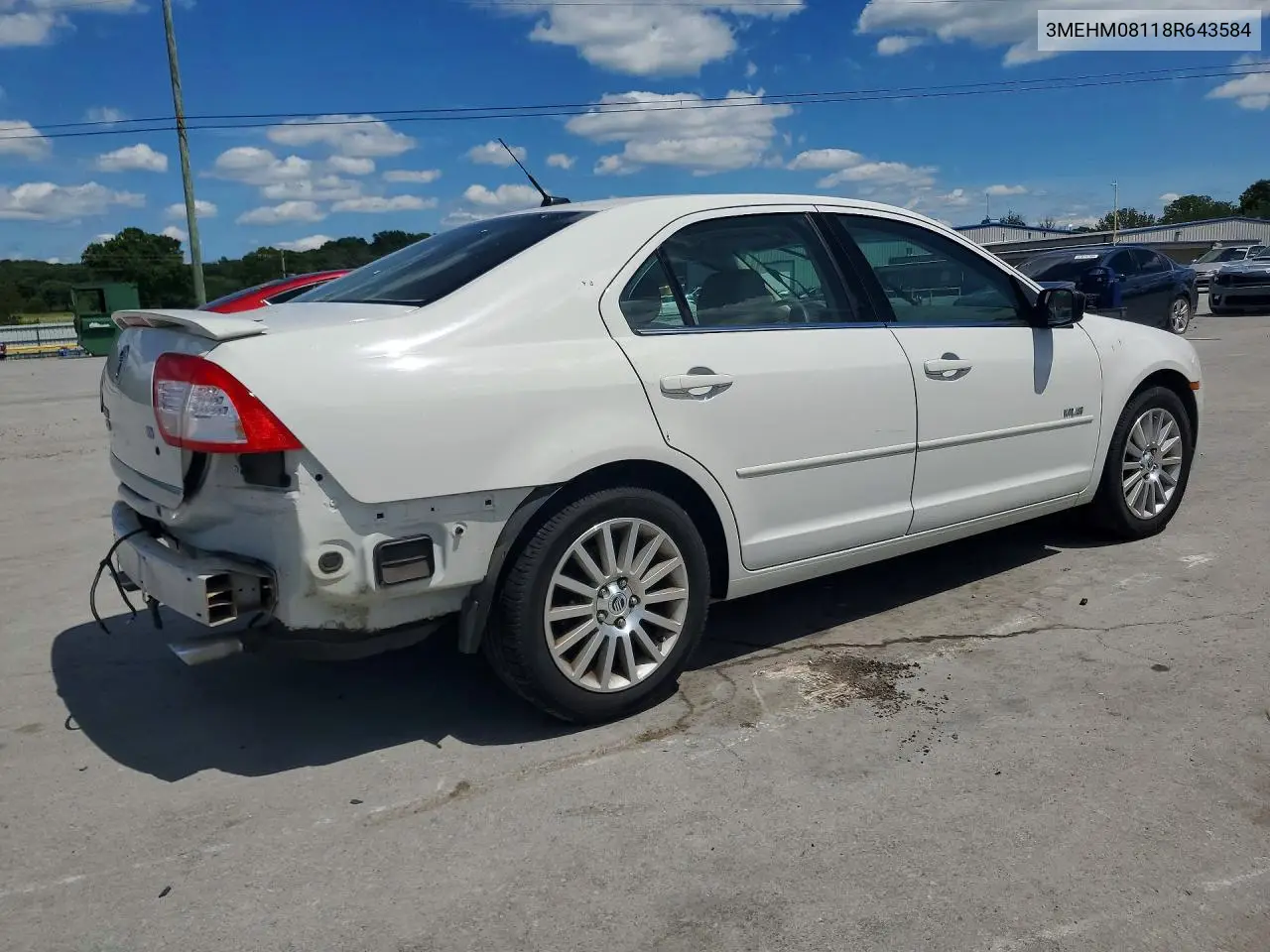 2008 Mercury Milan Premier VIN: 3MEHM08118R643584 Lot: 58281266