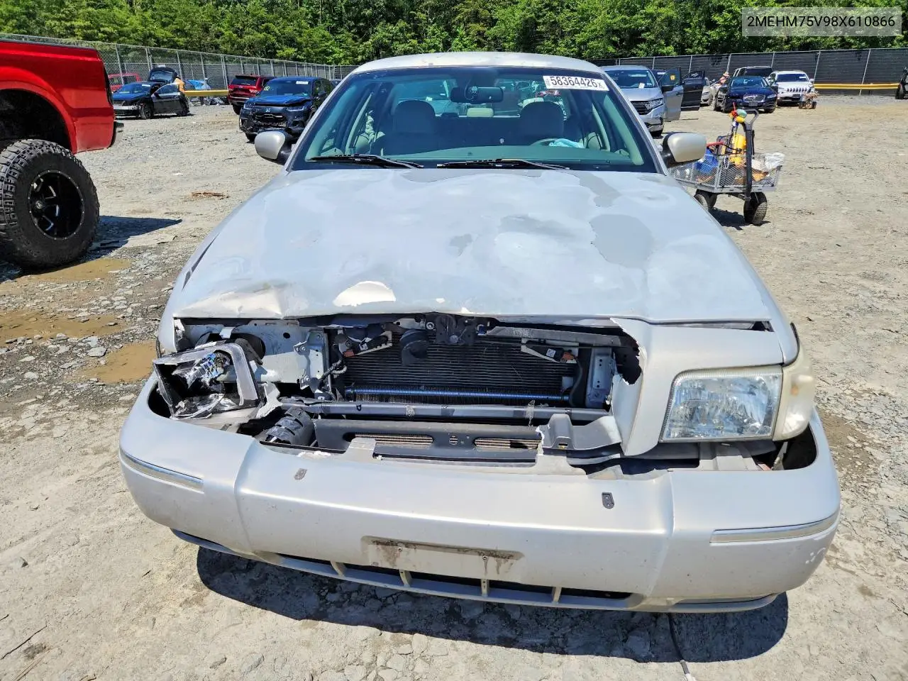 2008 Mercury Grand Marquis Ls VIN: 2MEHM75V98X610866 Lot: 58364426