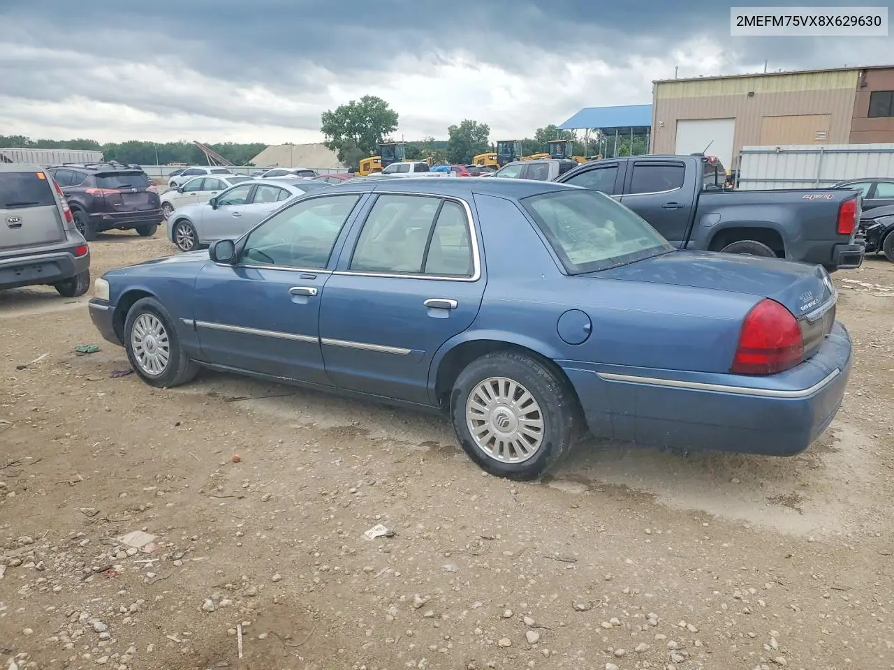 2008 Mercury Grand Marquis Ls VIN: 2MEFM75VX8X629630 Lot: 58451046