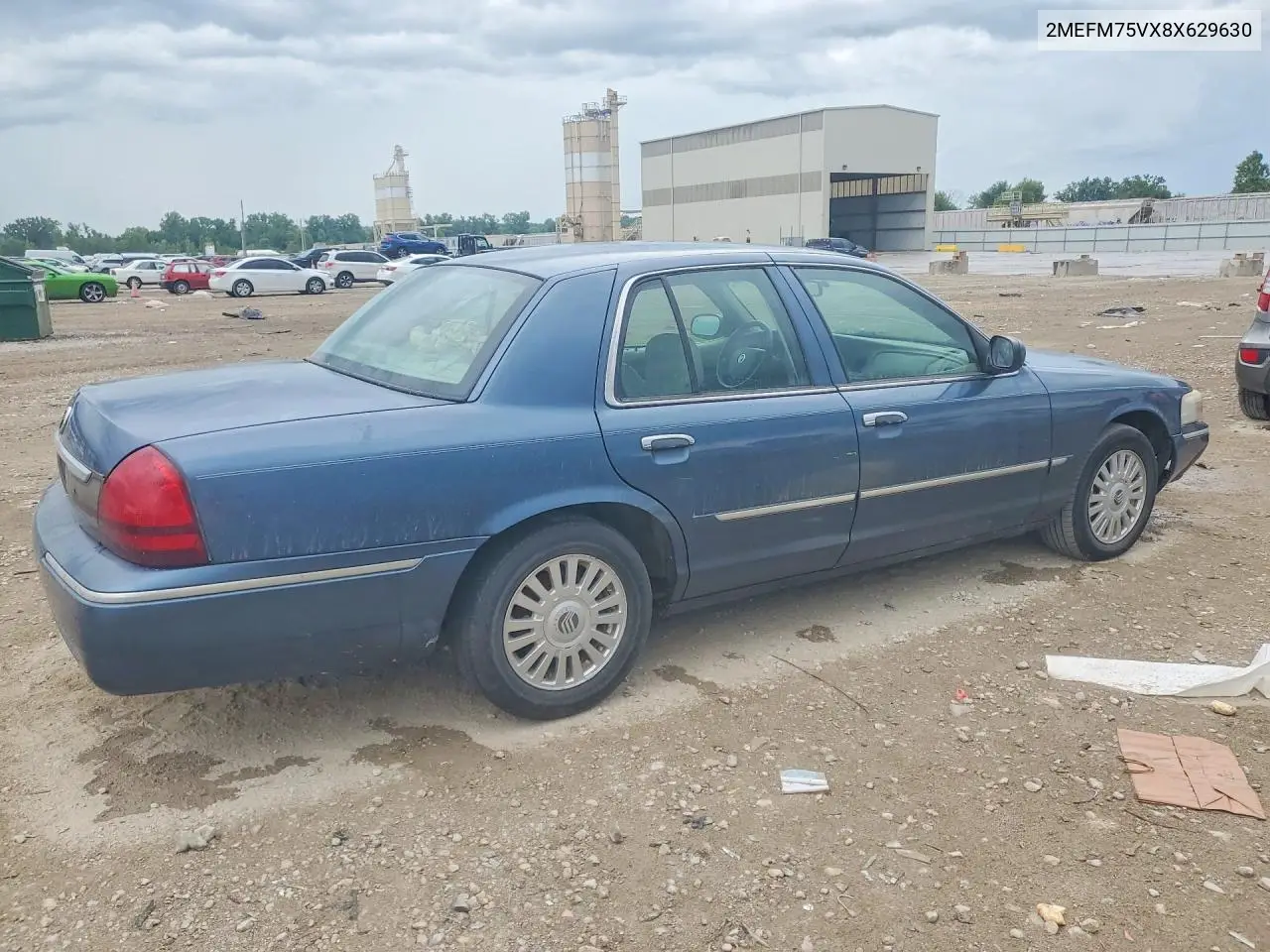 2008 Mercury Grand Marquis Ls VIN: 2MEFM75VX8X629630 Lot: 58451046