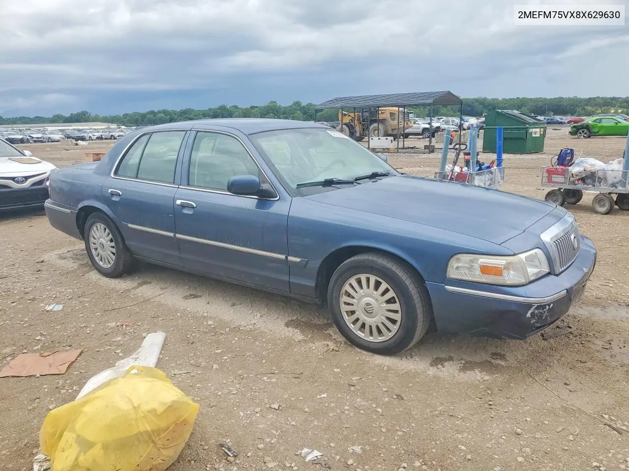 2008 Mercury Grand Marquis Ls VIN: 2MEFM75VX8X629630 Lot: 58451046