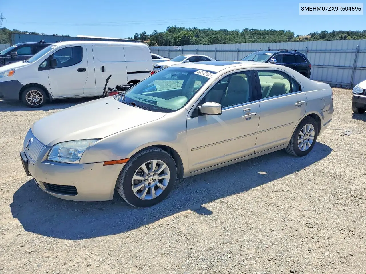 2009 Mercury Milan VIN: 3MEHM07ZX9R604596 Lot: 56779106