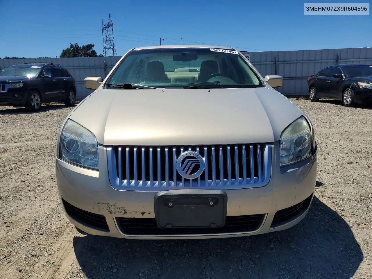 2009 Mercury Milan VIN: 3MEHM07ZX9R604596 Lot: 56779106