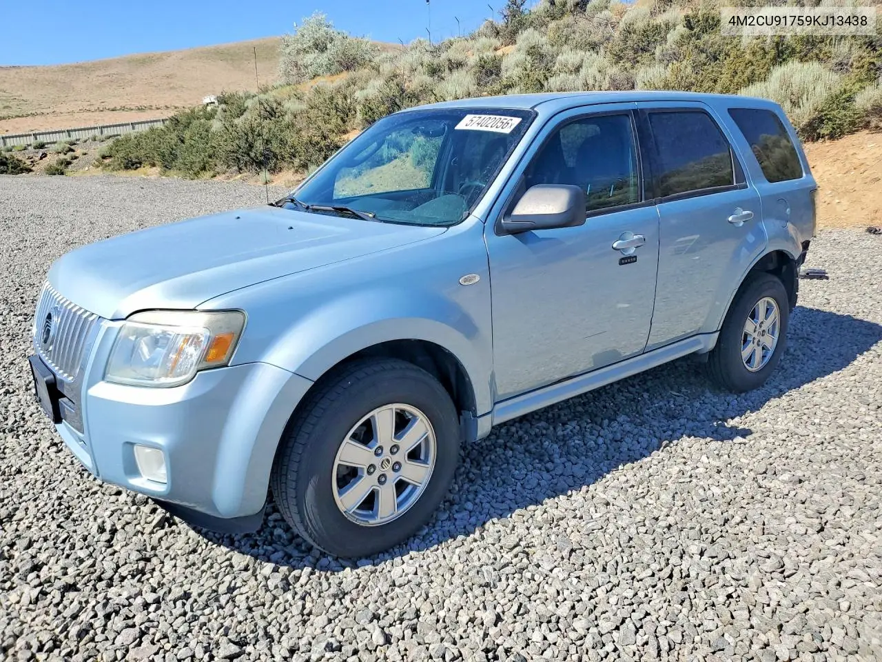 2009 Mercury Mariner VIN: 4M2CU91759KJ13438 Lot: 57402056