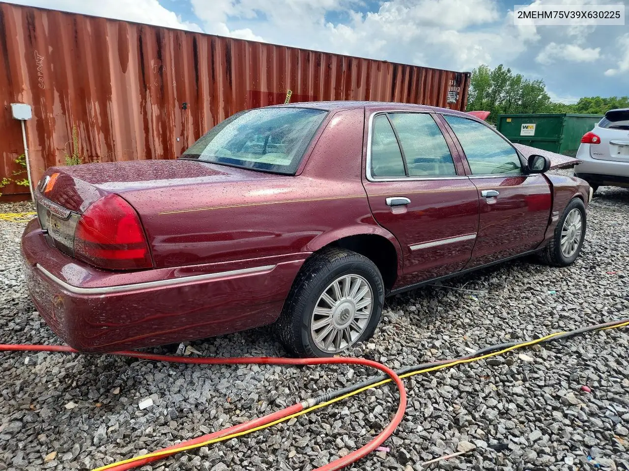 2009 Mercury Grand Marquis Ls VIN: 2MEHM75V39X630225 Lot: 57706686