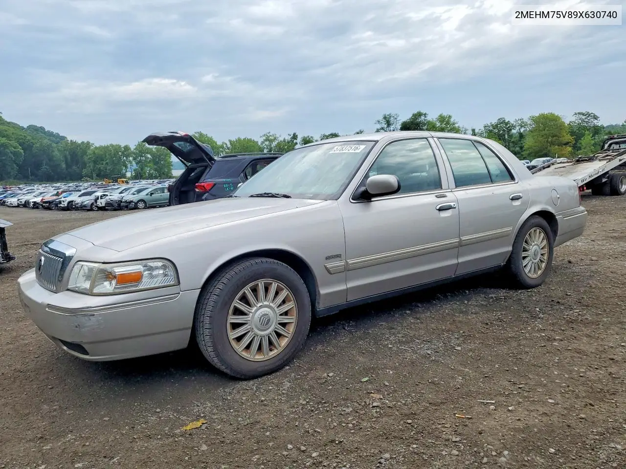 2009 Mercury Grand Marquis Ls VIN: 2MEHM75V89X630740 Lot: 57837516