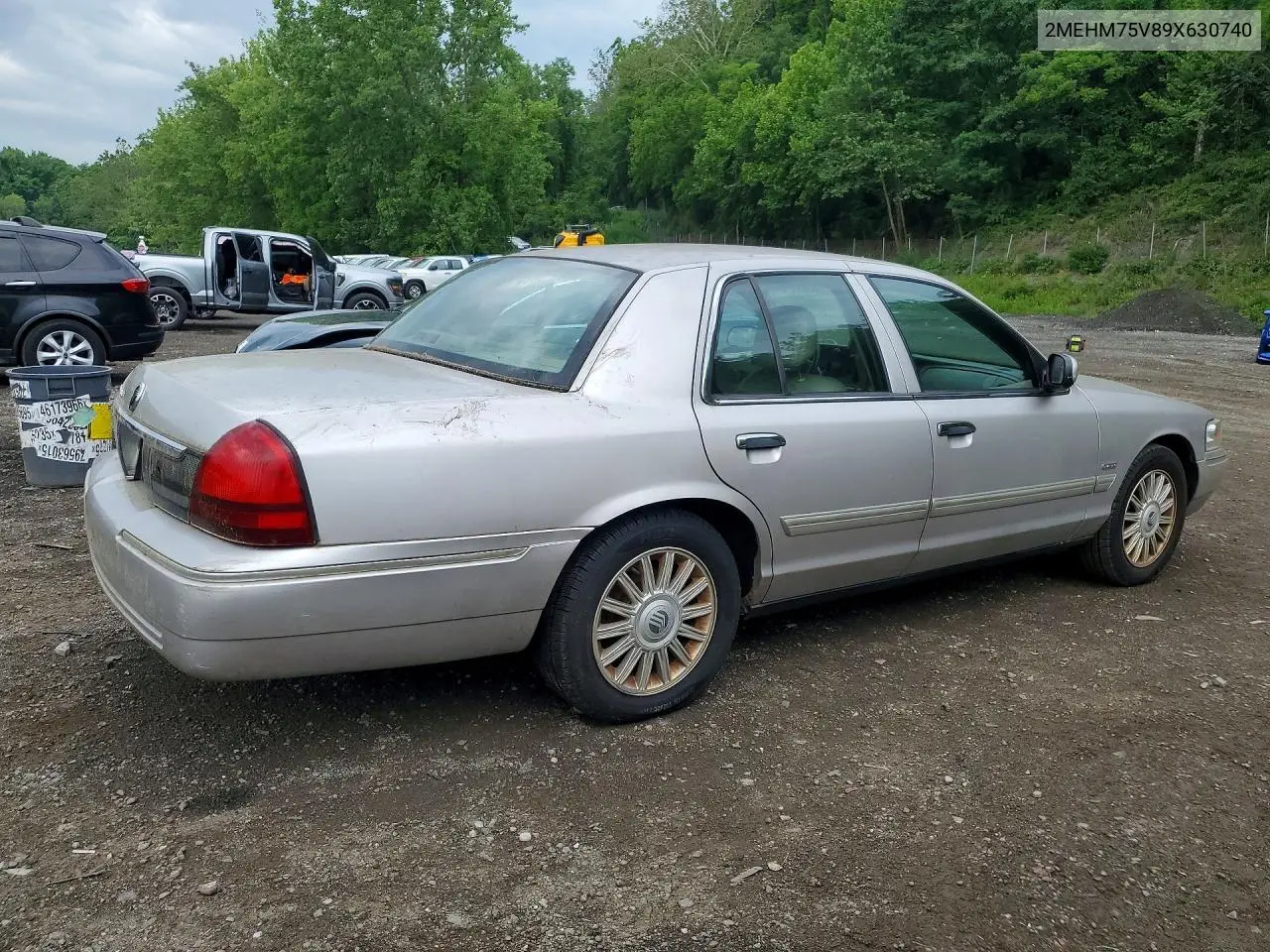 2009 Mercury Grand Marquis Ls VIN: 2MEHM75V89X630740 Lot: 57837516