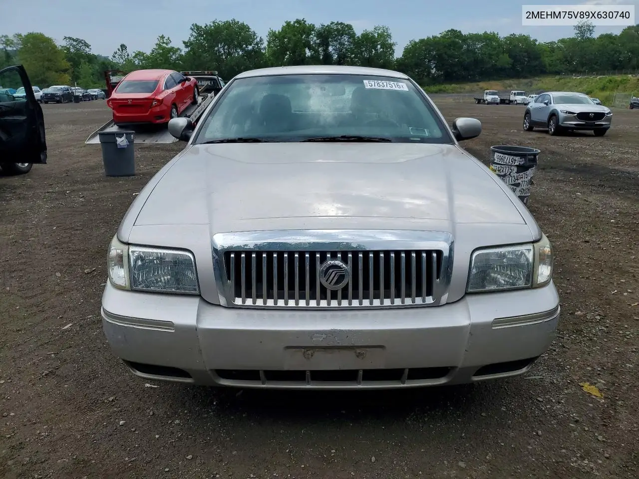 2009 Mercury Grand Marquis Ls VIN: 2MEHM75V89X630740 Lot: 57837516