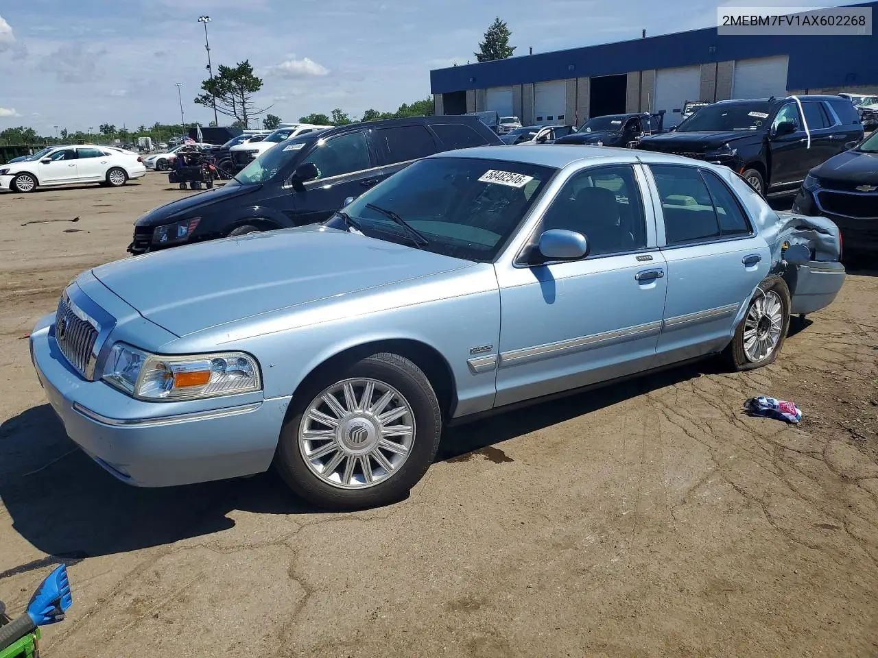 2010 Mercury Grand Marquis Ls VIN: 2MEBM7FV1AX602268 Lot: 58482546