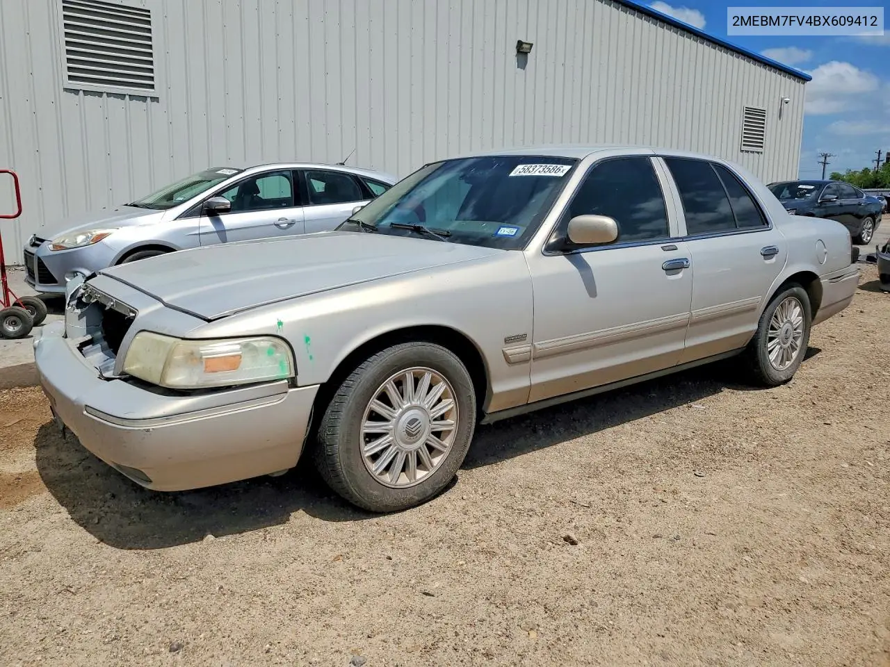 2011 Mercury Grand Marquis Ls VIN: 2MEBM7FV4BX609412 Lot: 58373586