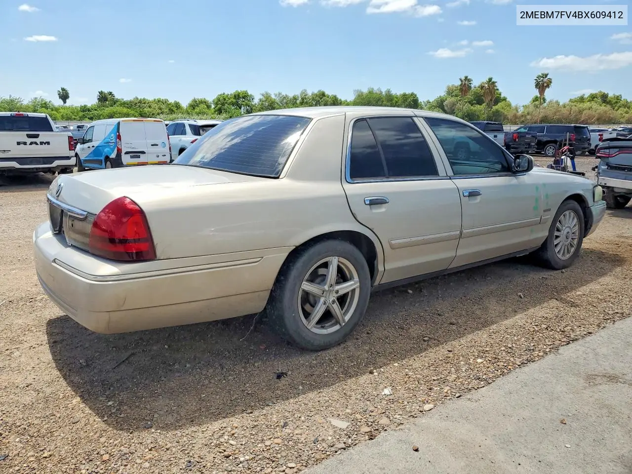 2011 Mercury Grand Marquis Ls VIN: 2MEBM7FV4BX609412 Lot: 58373586