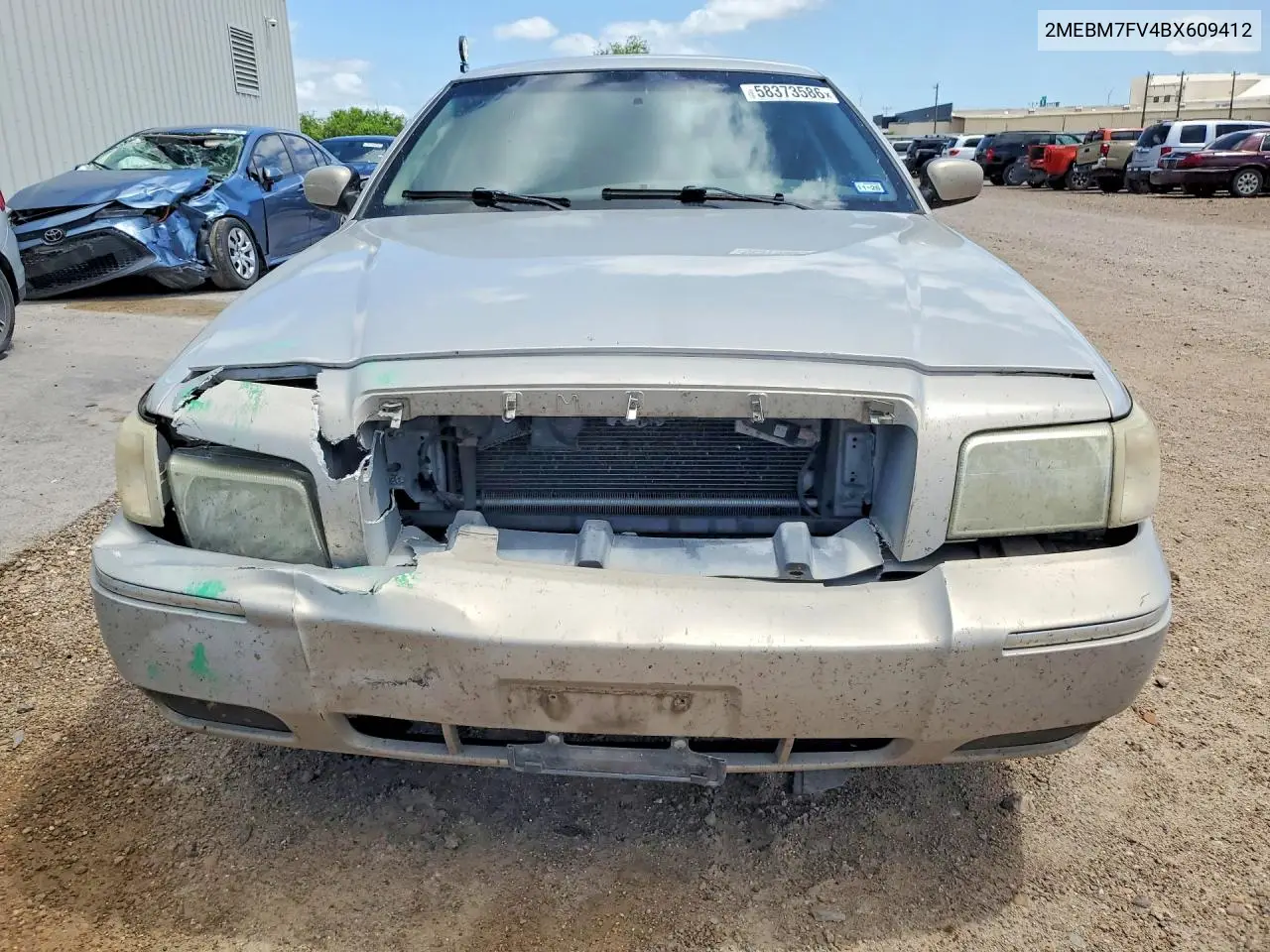 2011 Mercury Grand Marquis Ls VIN: 2MEBM7FV4BX609412 Lot: 58373586